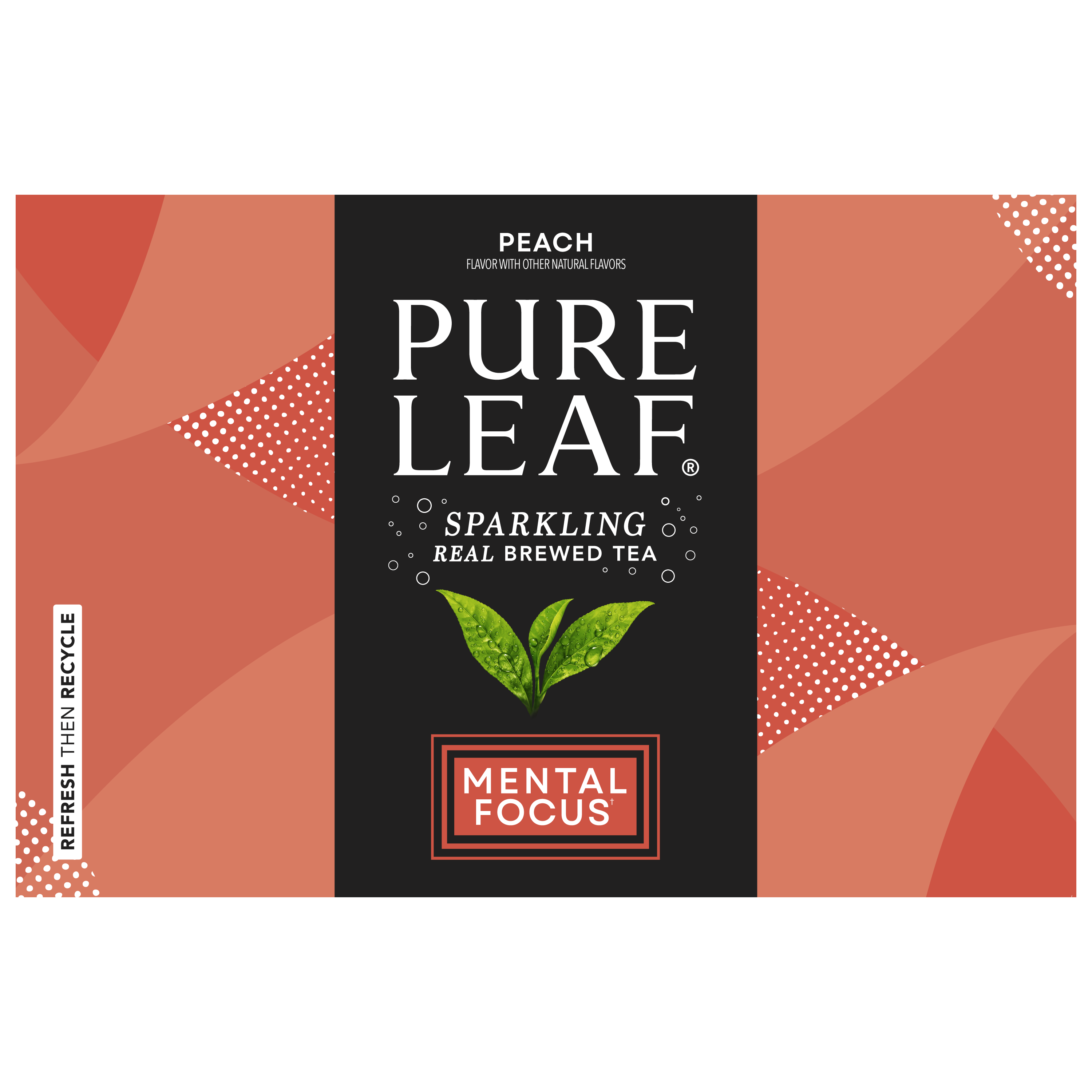 Pure Leaf, Peach Flavor, Sparkling Real Brewed Tea thumbnail