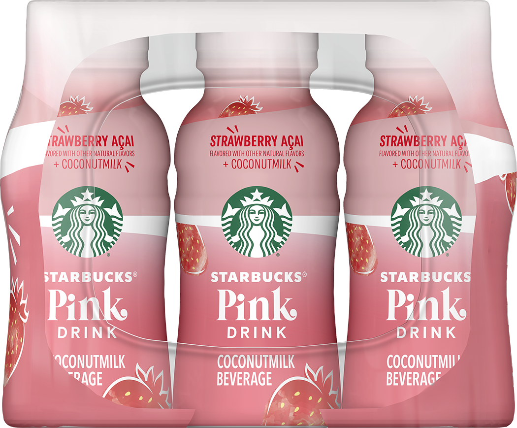 Starbucks, Pink Drink, Strawberry Acai Flavored, Coconut Milk Beverage thumbnail