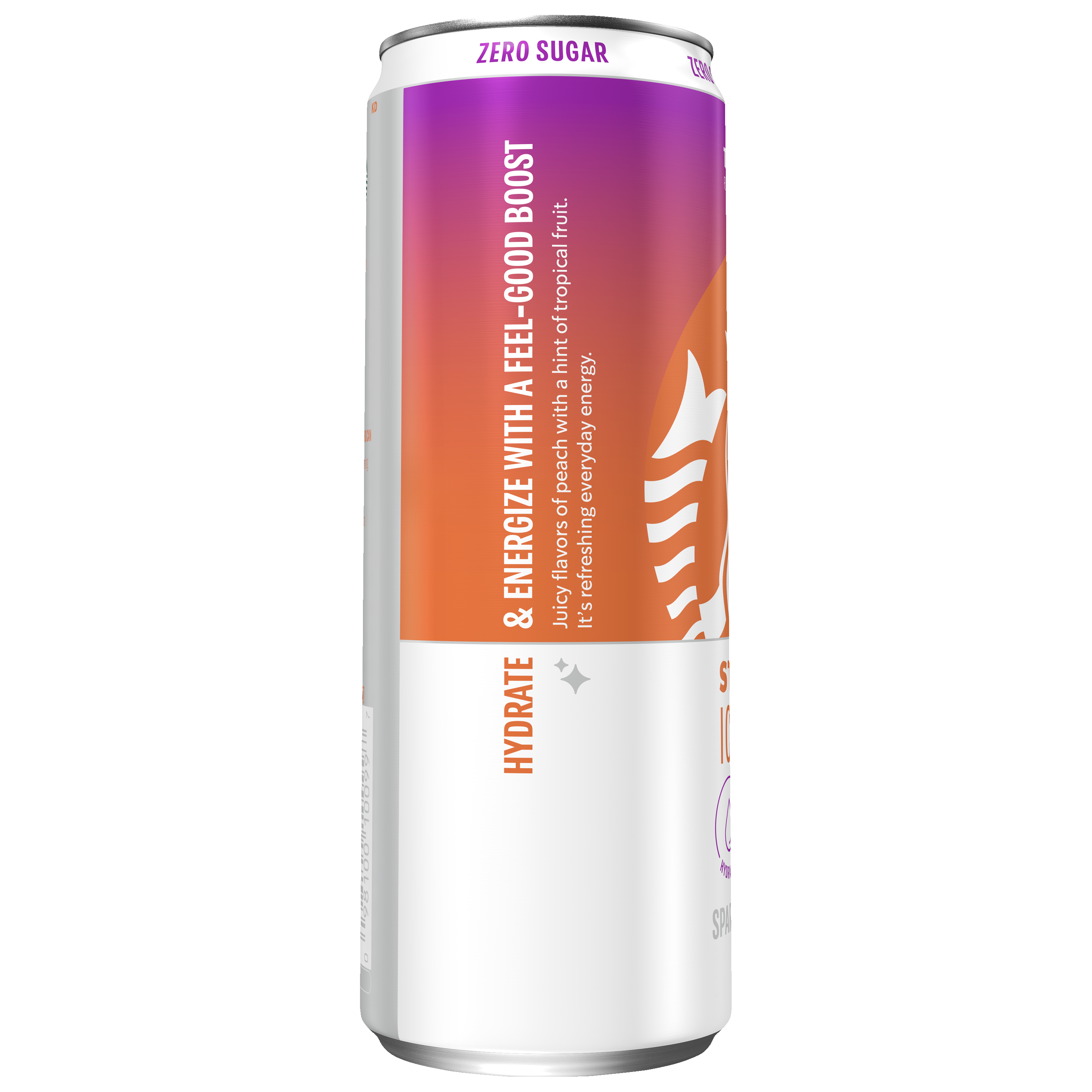 Starbucks, Iced Energy, Zero Sugar, Tropical Peach Flavored, Sparkling Energy Drink thumbnail