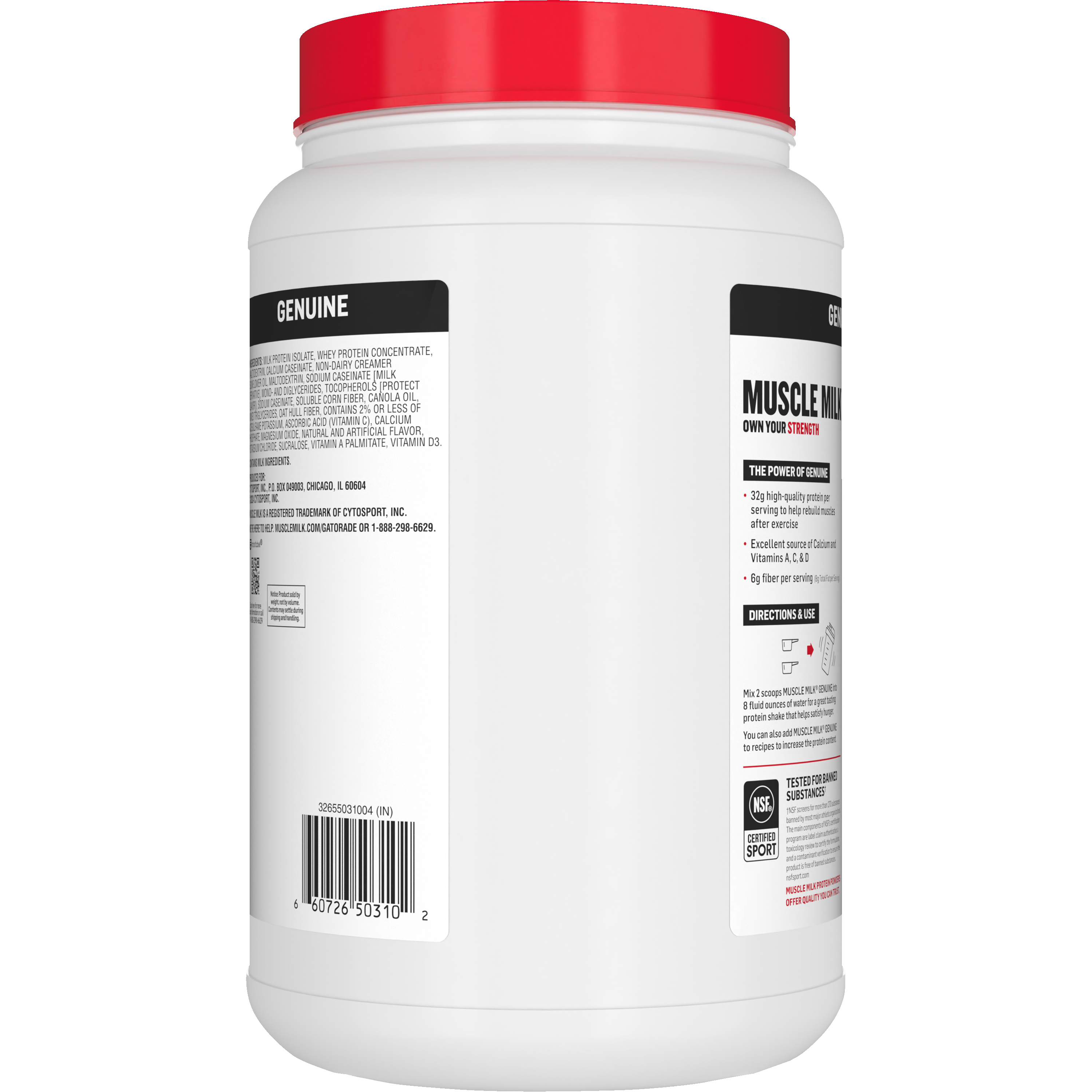 Muscle Milk, Genuine, Vanilla Creme Artificially Flavored, Protein Powder thumbnail