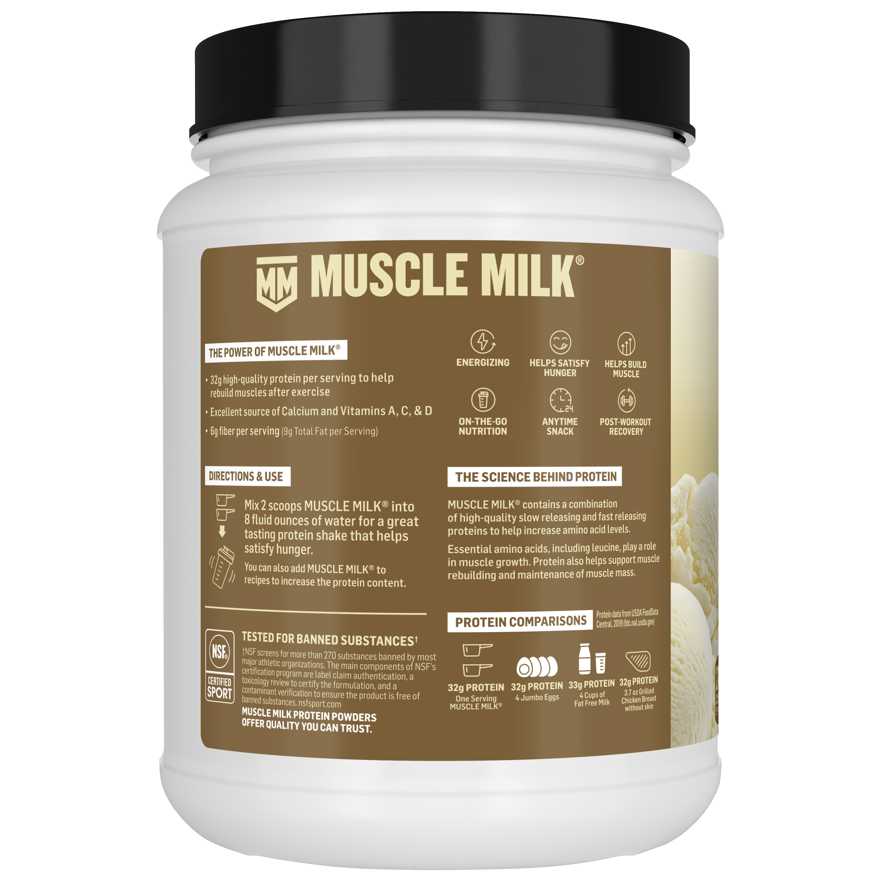 Muscle Milk, Vanilla Creme Artificially Flavored, Protein Powder thumbnail
