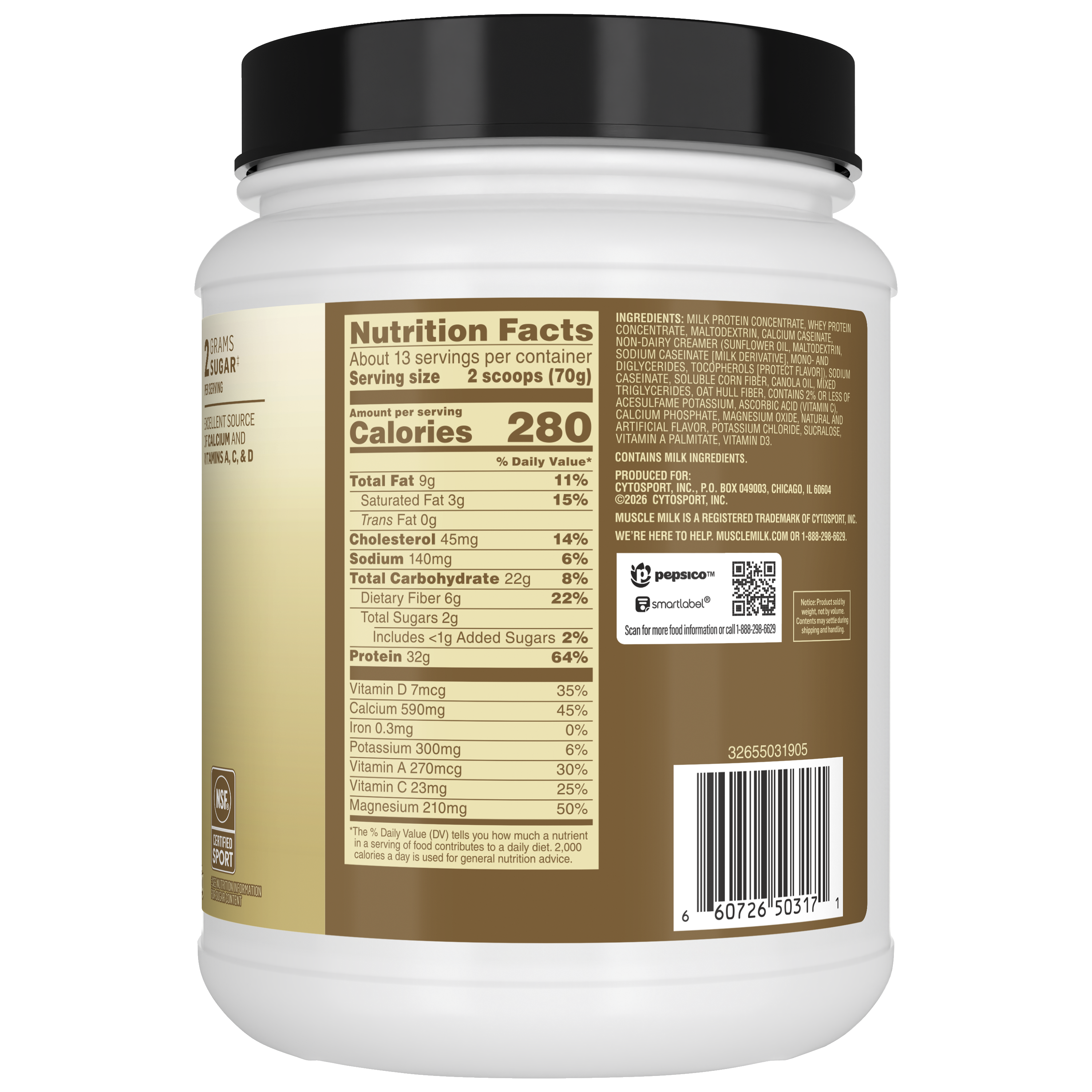 Muscle Milk, Vanilla Creme Artificially Flavored, Protein Powder thumbnail