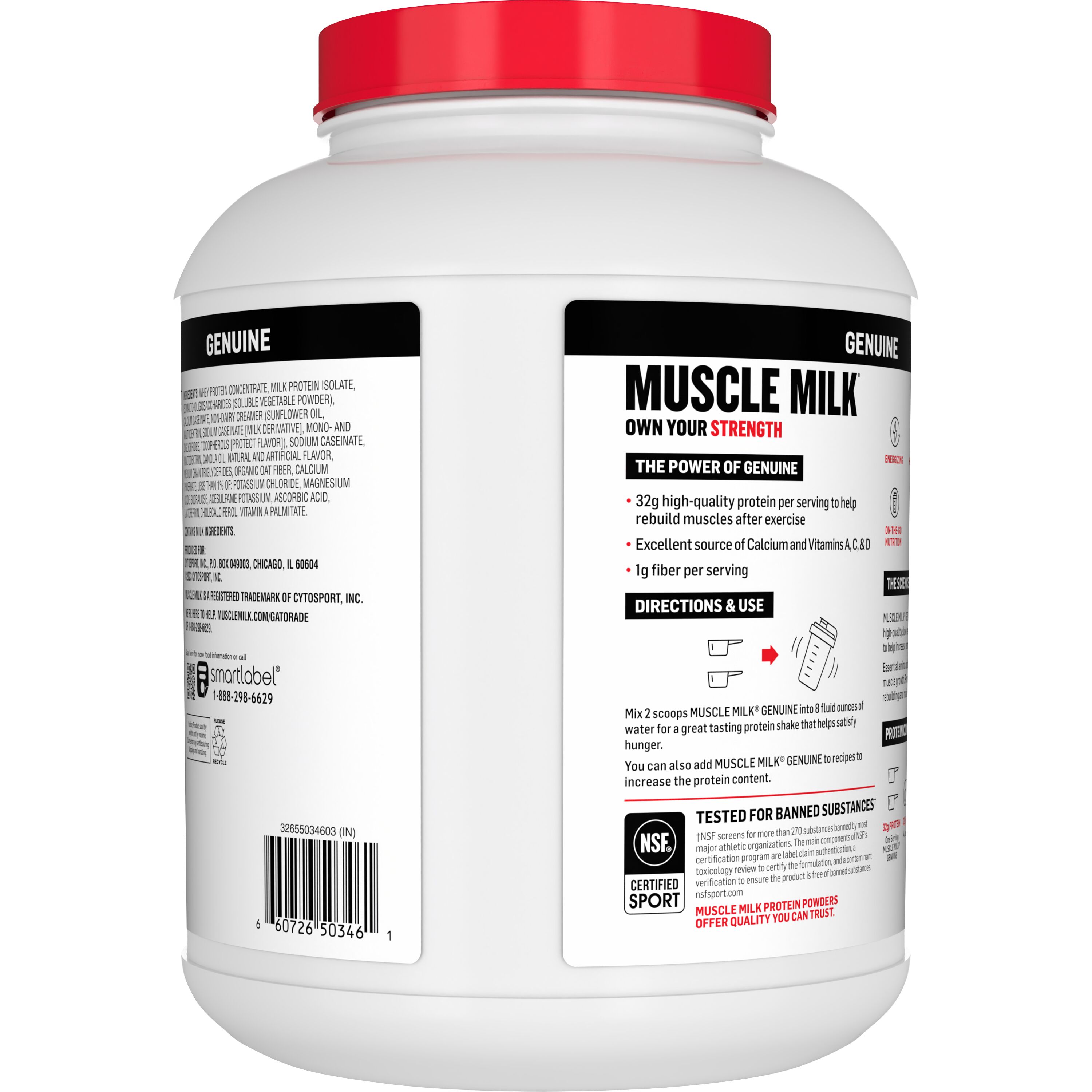 Muscle Milk, Genuine, Banana Creme Artificially Flavored, Protein Powder thumbnail