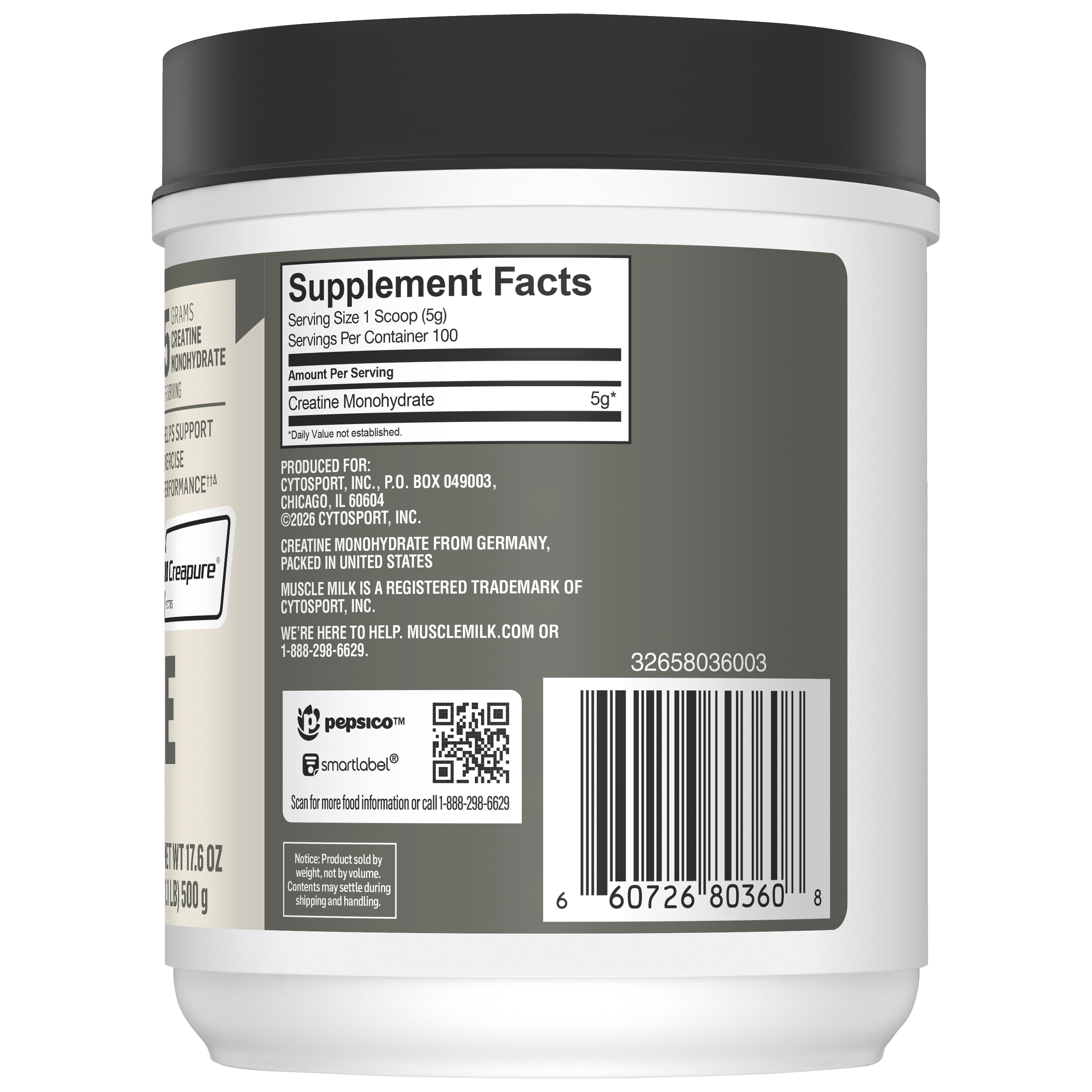 Muscle Milk, Pro Series, Unflavored, Creatine Dietary Supplement thumbnail