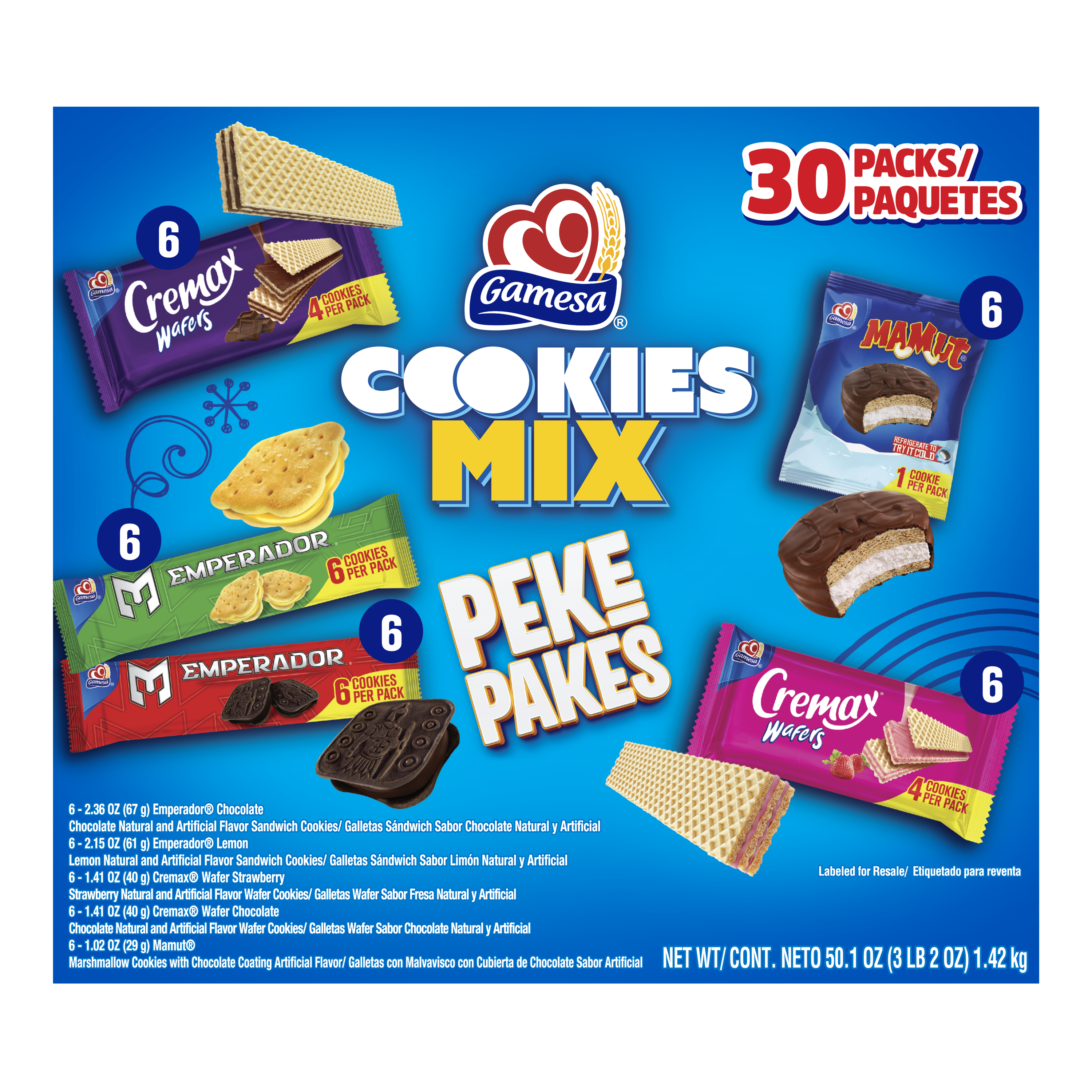 Gamesa, Cookies Mix Variety Pack