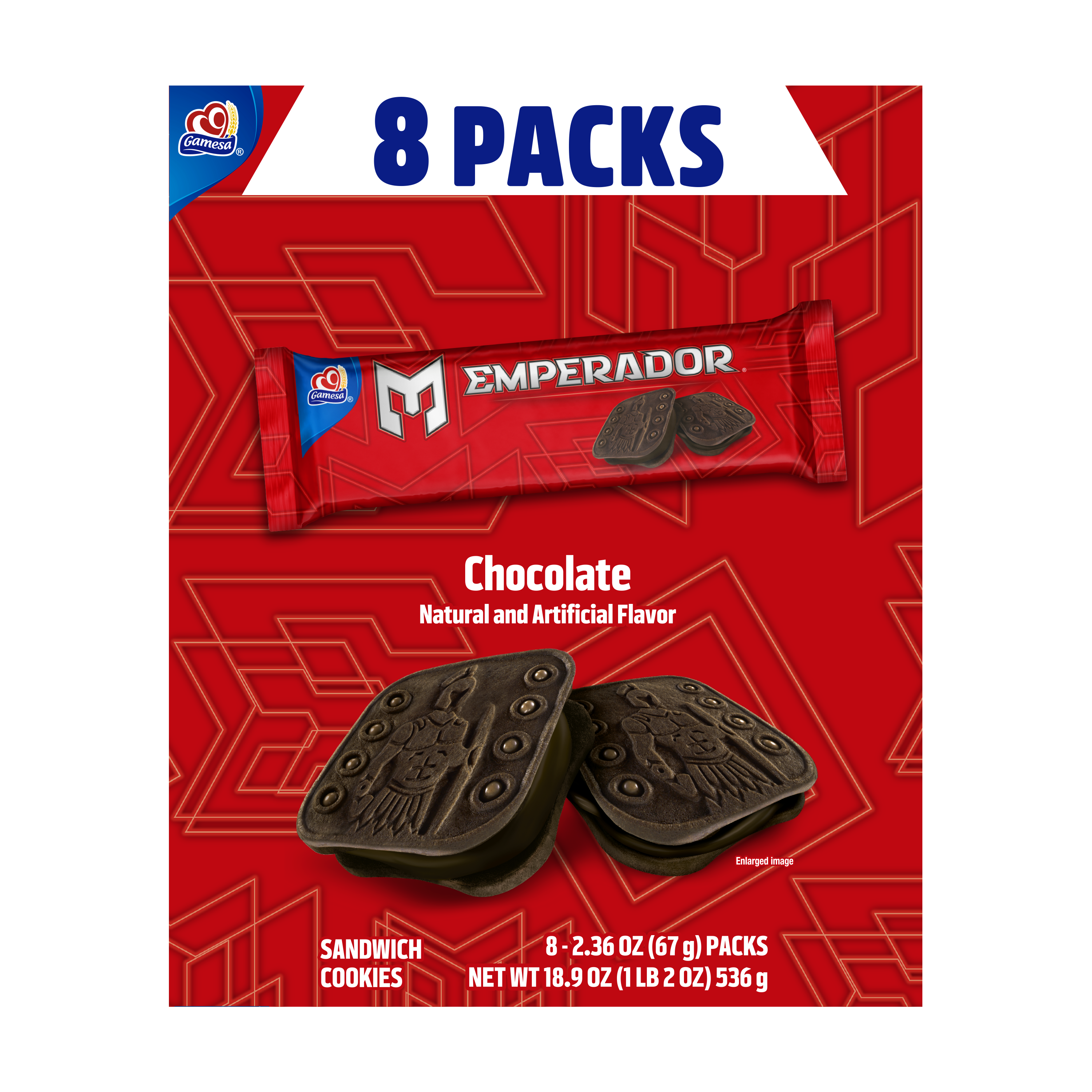 Gamesa, Emperador, Chocolate Naturally And Artificially Flavored, Sandwich Cookies