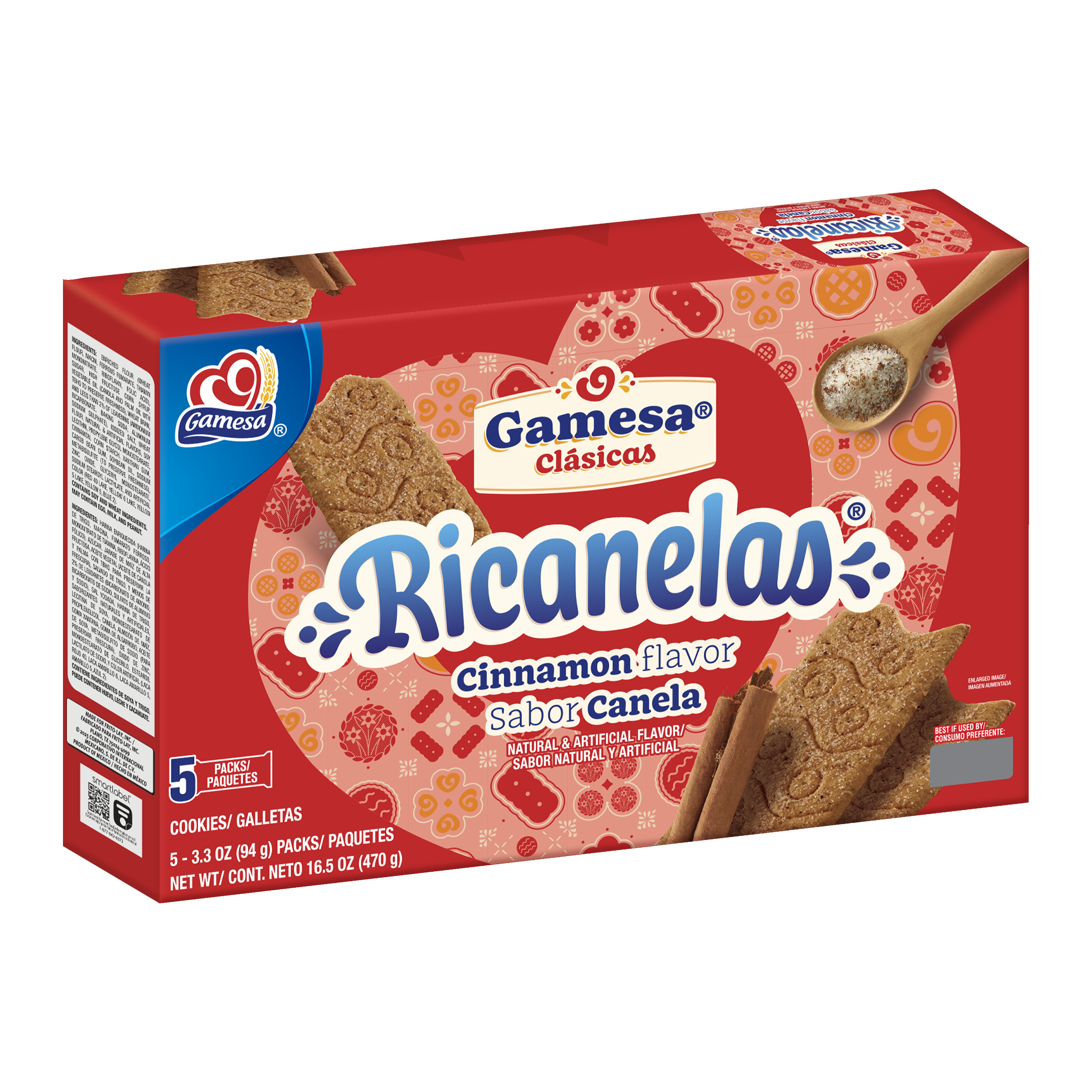 Gamesa, Ricanelas, Cinnamon Naturally And Artificially Flavored, Cookies thumbnail