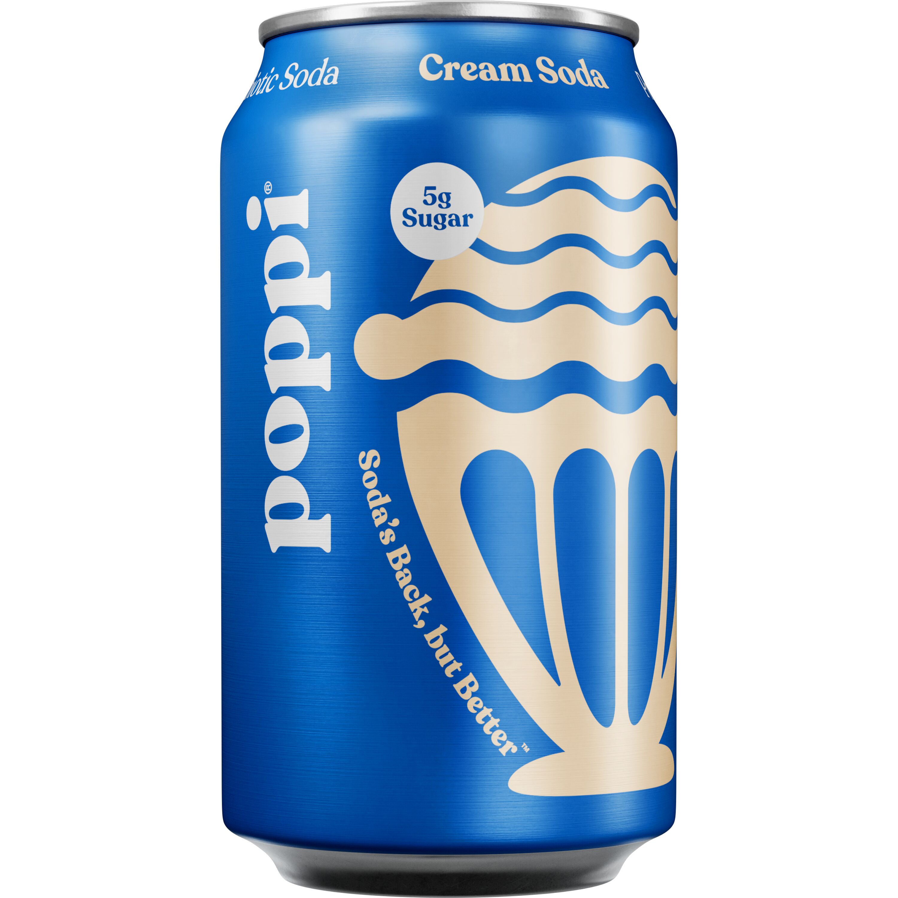 poppi, Cream Soda, Prebiotic Soda