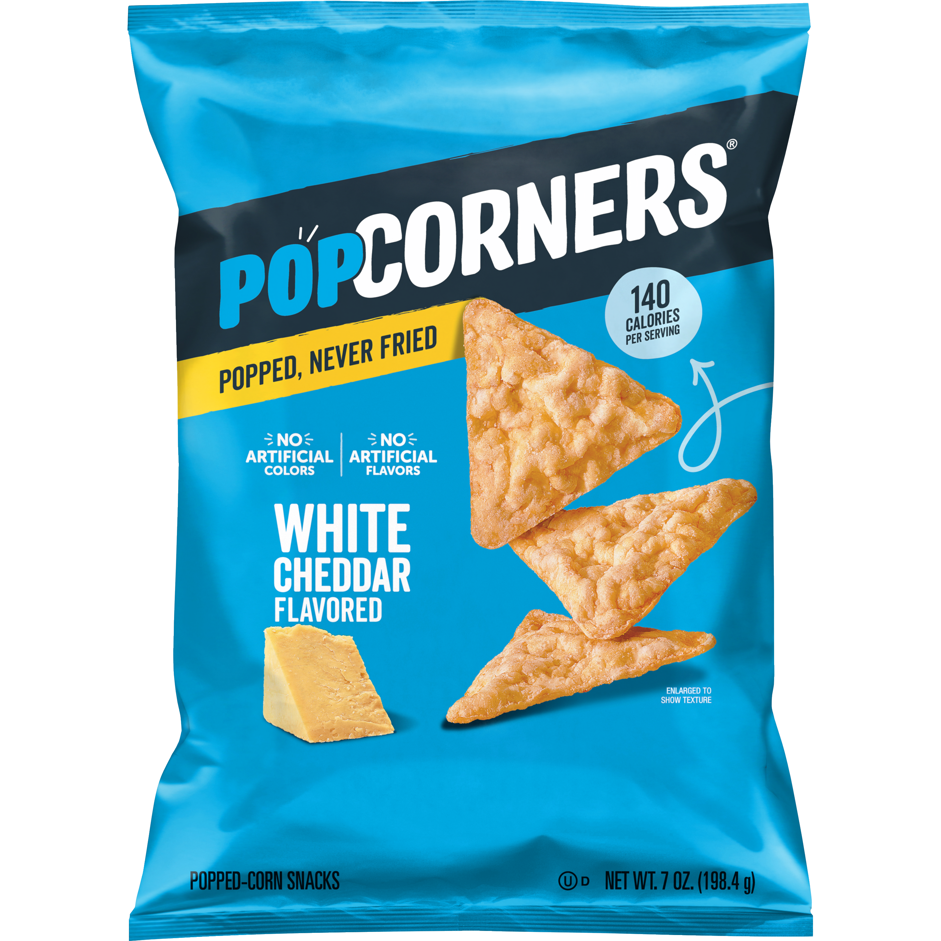PopCorners, White Cheddar Flavored, Popped-Corn Snacks