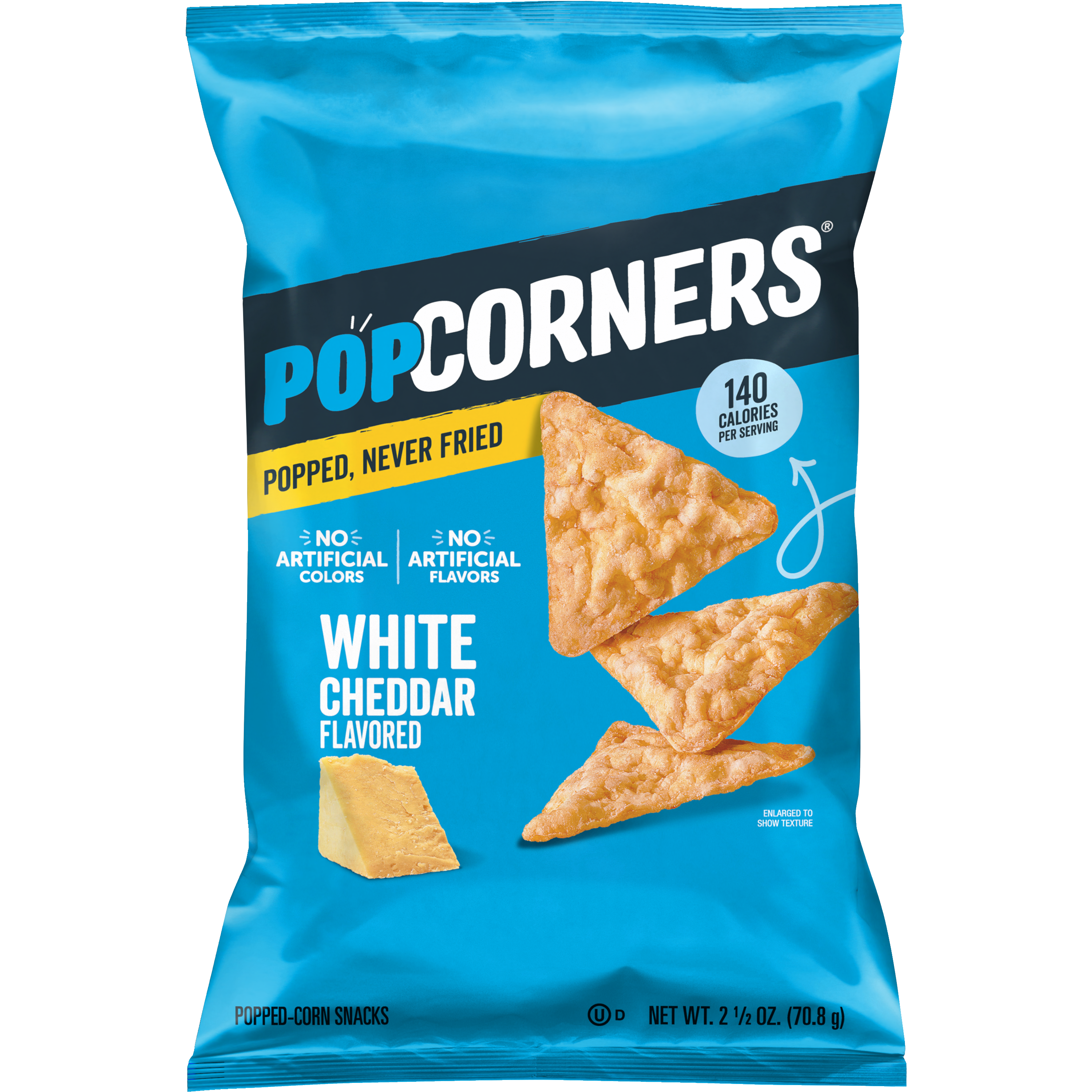PopCorners, White Cheddar Flavored, Popped-Corn Snacks