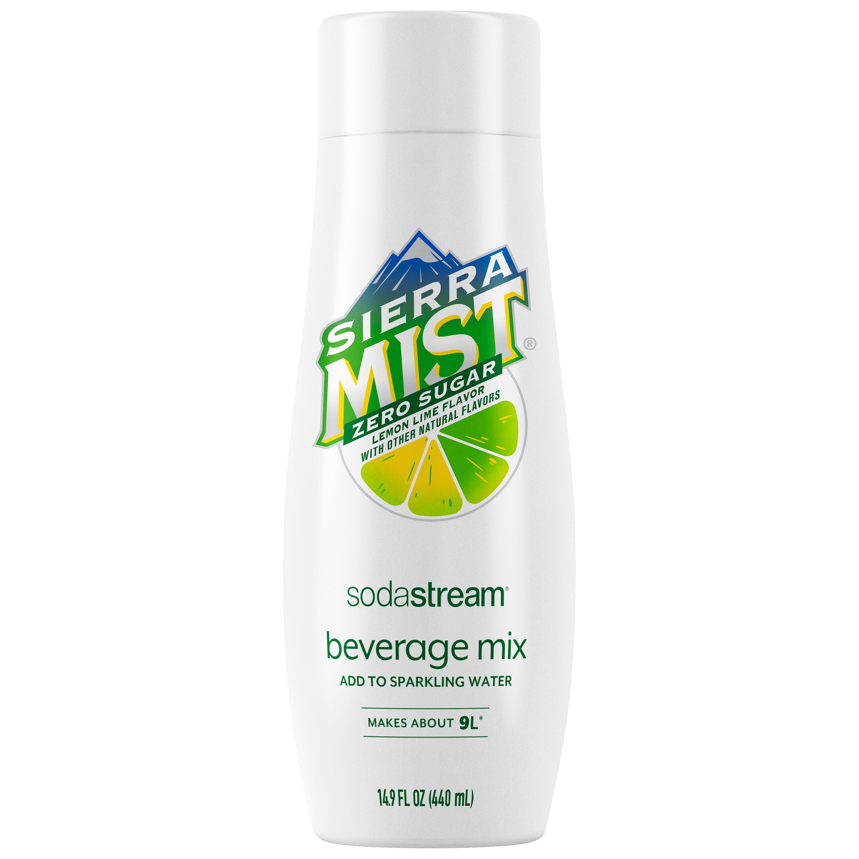 SodaStream, Sierra Mist, Zero Sugar, Lemon-Lime Flavor, Beverage Mix