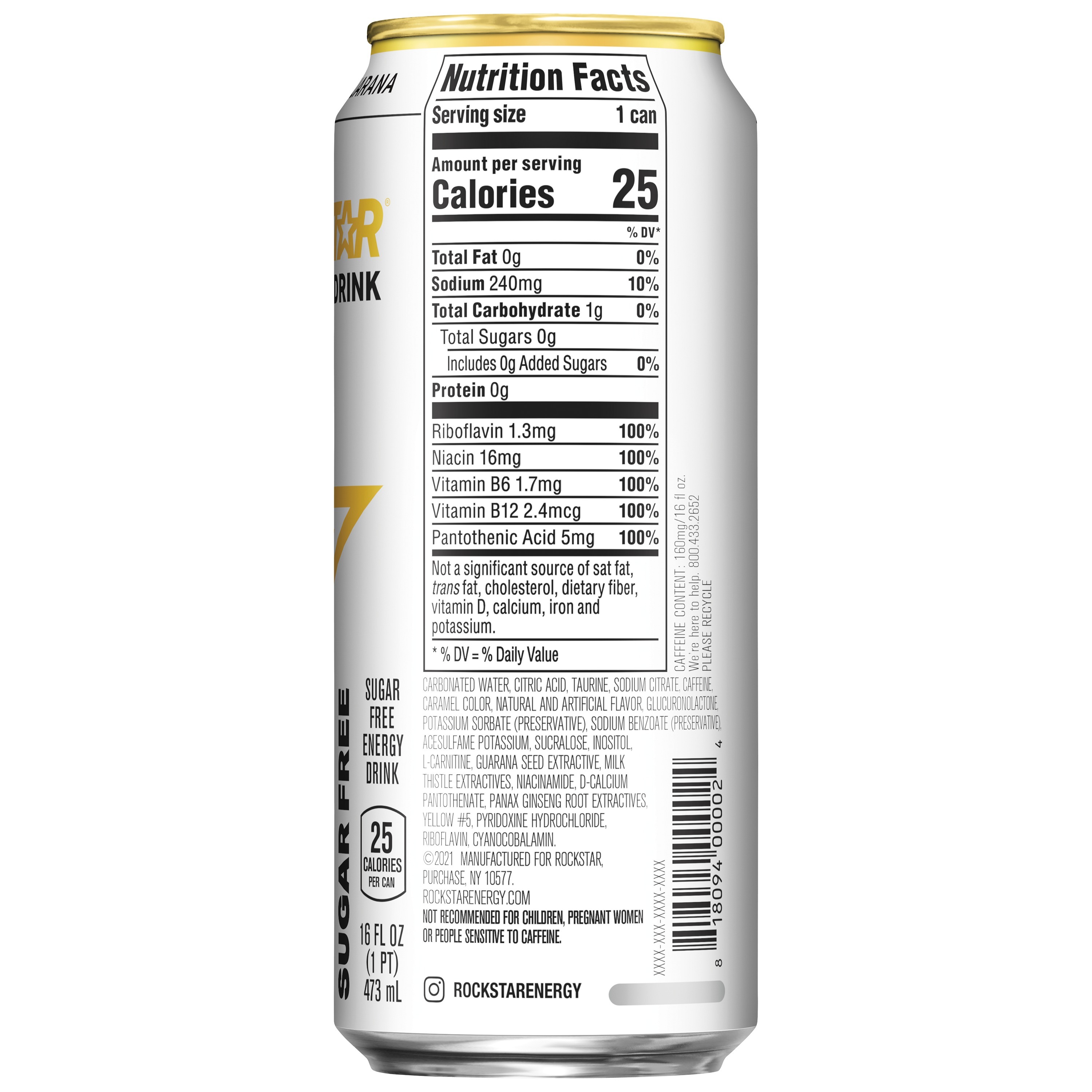 Rockstar, Sugar Free, Energy Drink thumbnail