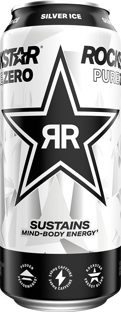 Rockstar, Pure Zero, Silver Ice, Sugar Free Energy Drink thumbnail