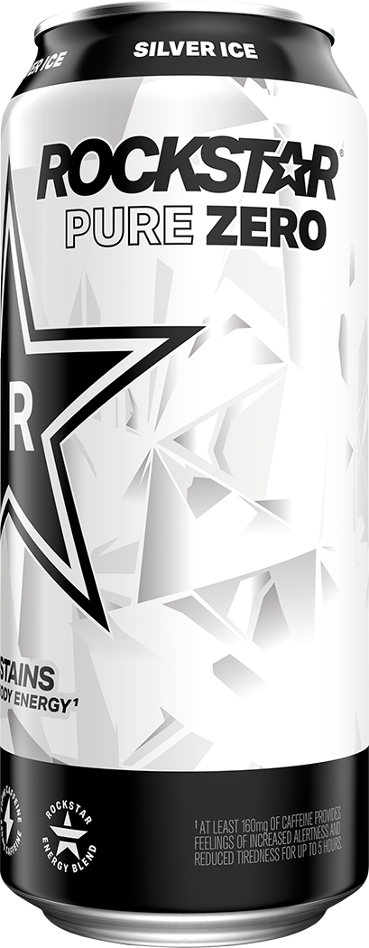 Rockstar, Pure Zero, Silver Ice, Sugar Free Energy Drink thumbnail