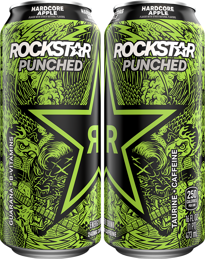 Rockstar, Punched, Hardcore, Apple Flavor, Energy Drink thumbnail
