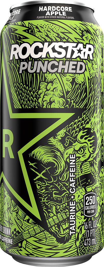 Rockstar, Punched, Hardcore, Apple Flavor, Energy Drink thumbnail