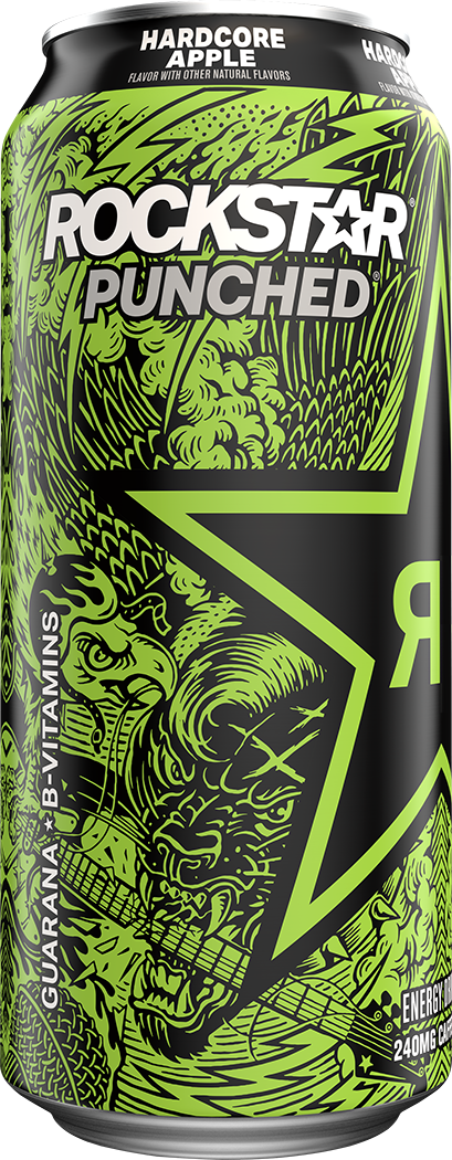 Rockstar, Punched, Hardcore, Apple Flavor, Energy Drink thumbnail