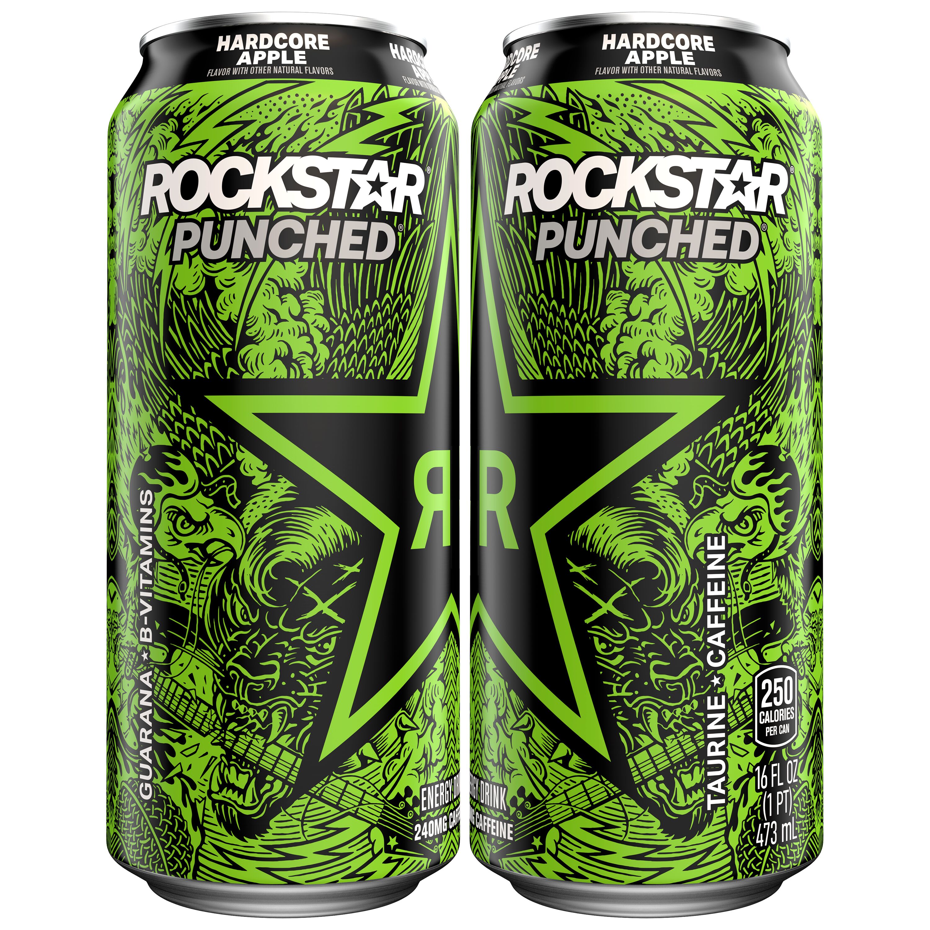 Rockstar, Punched, Hardcore, Apple Flavor, Energy Drink thumbnail