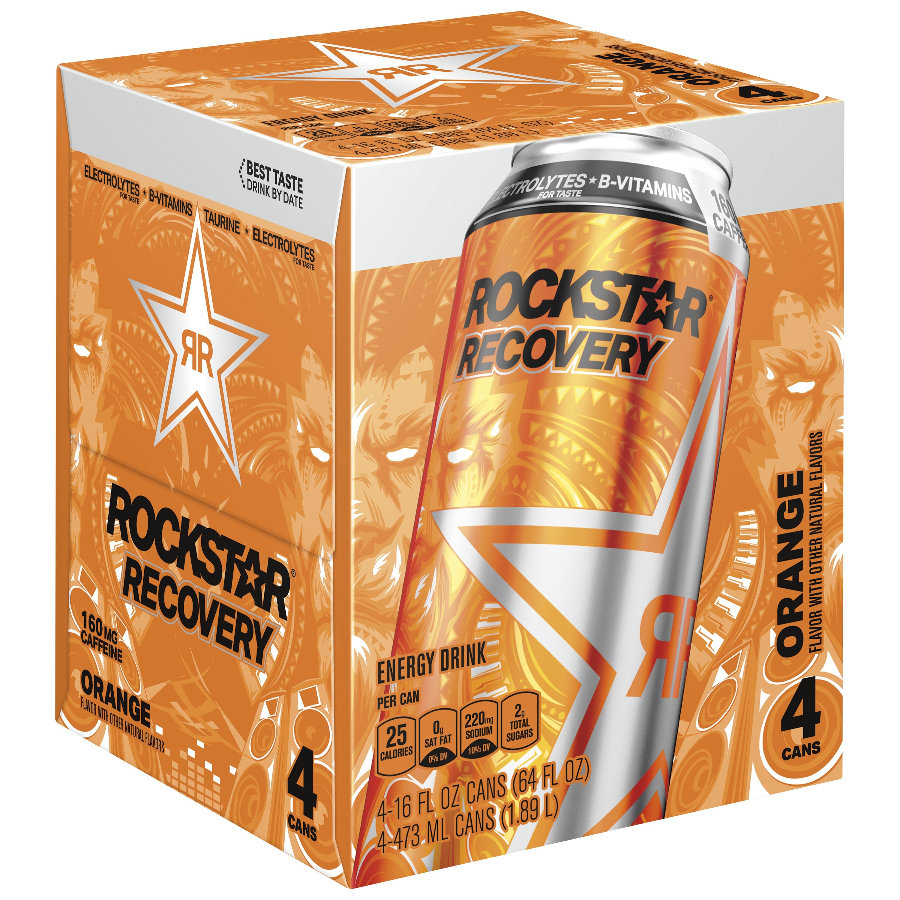 Rockstar, Recovery, Orange Flavor, Energy Drink thumbnail