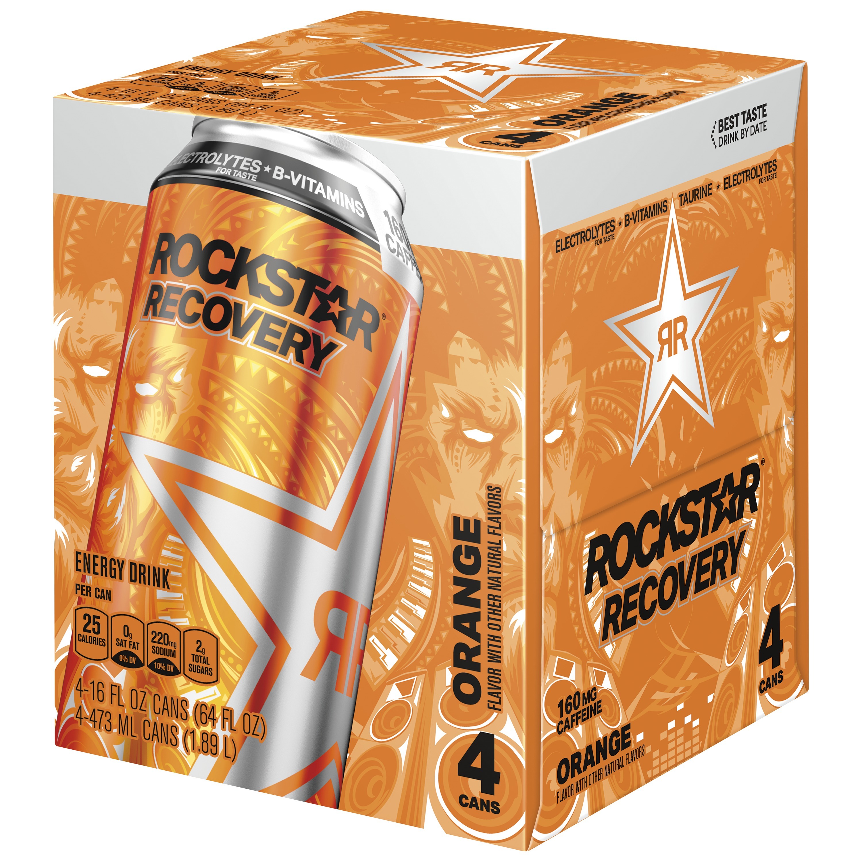Rockstar, Recovery, Orange Flavor, Energy Drink thumbnail