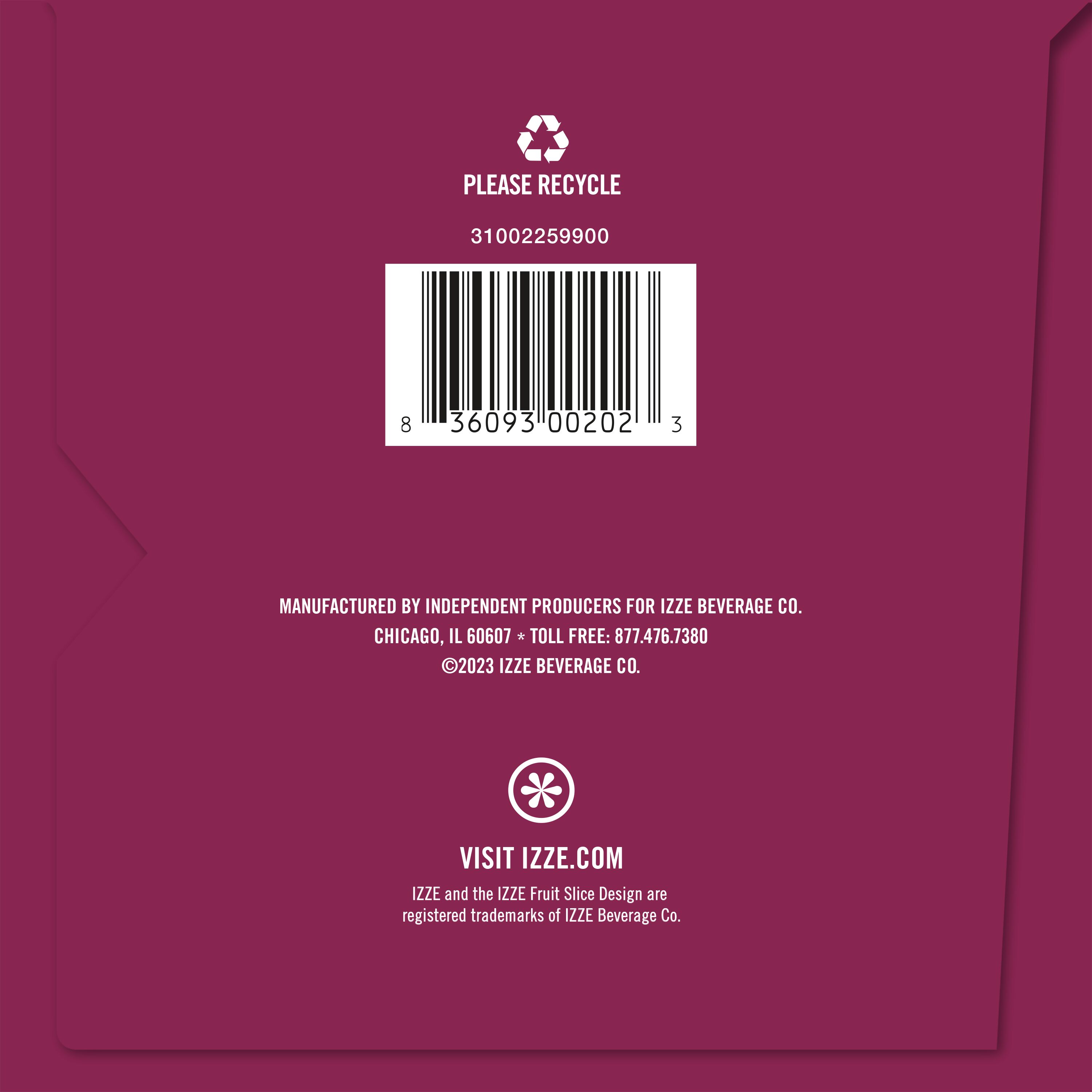 Izze, Blackberry Flavored, Sparkling Juice Beverage thumbnail