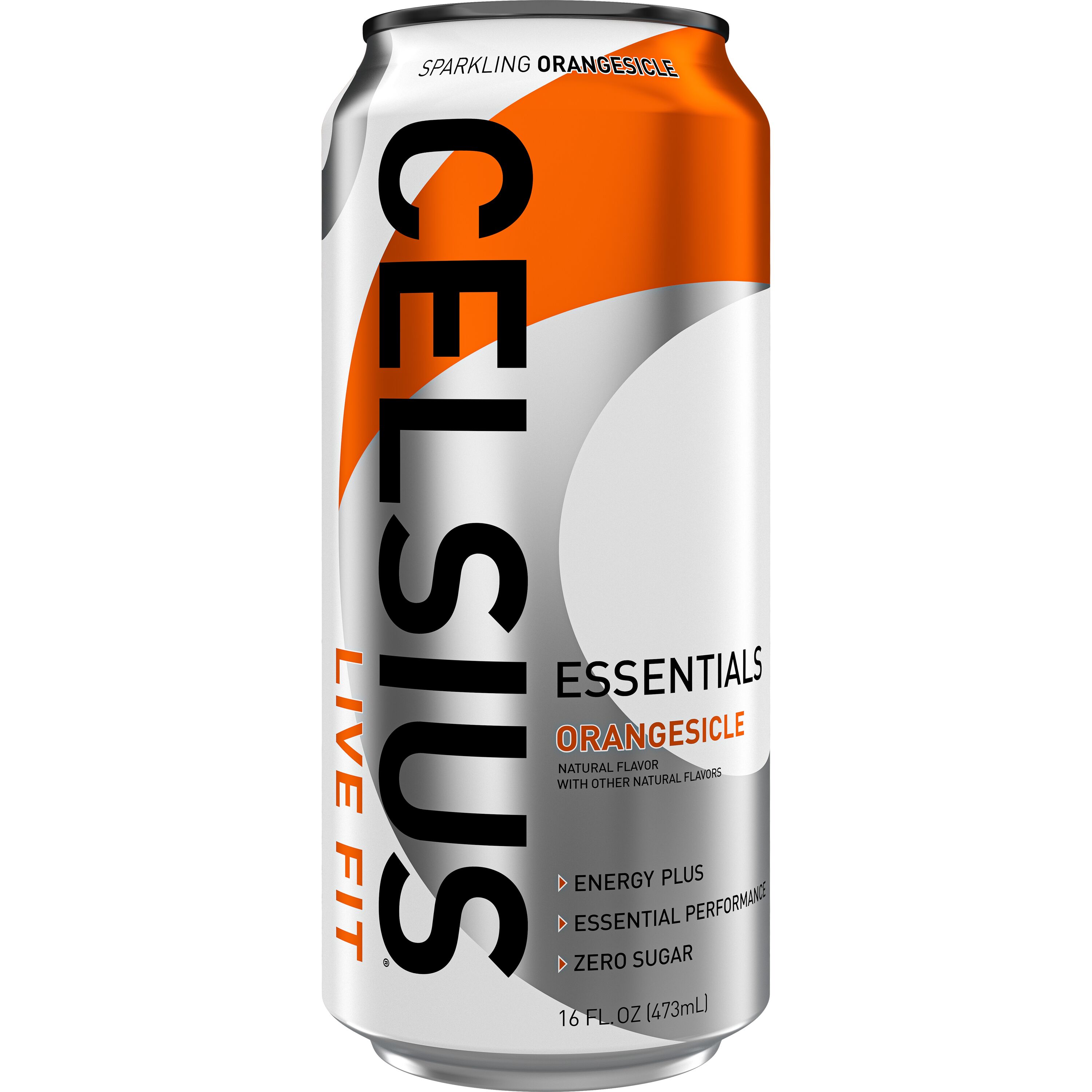 Celsius, Essentials, Orangesicle, Sparkling Orangesicle Flavor, Energy Drink