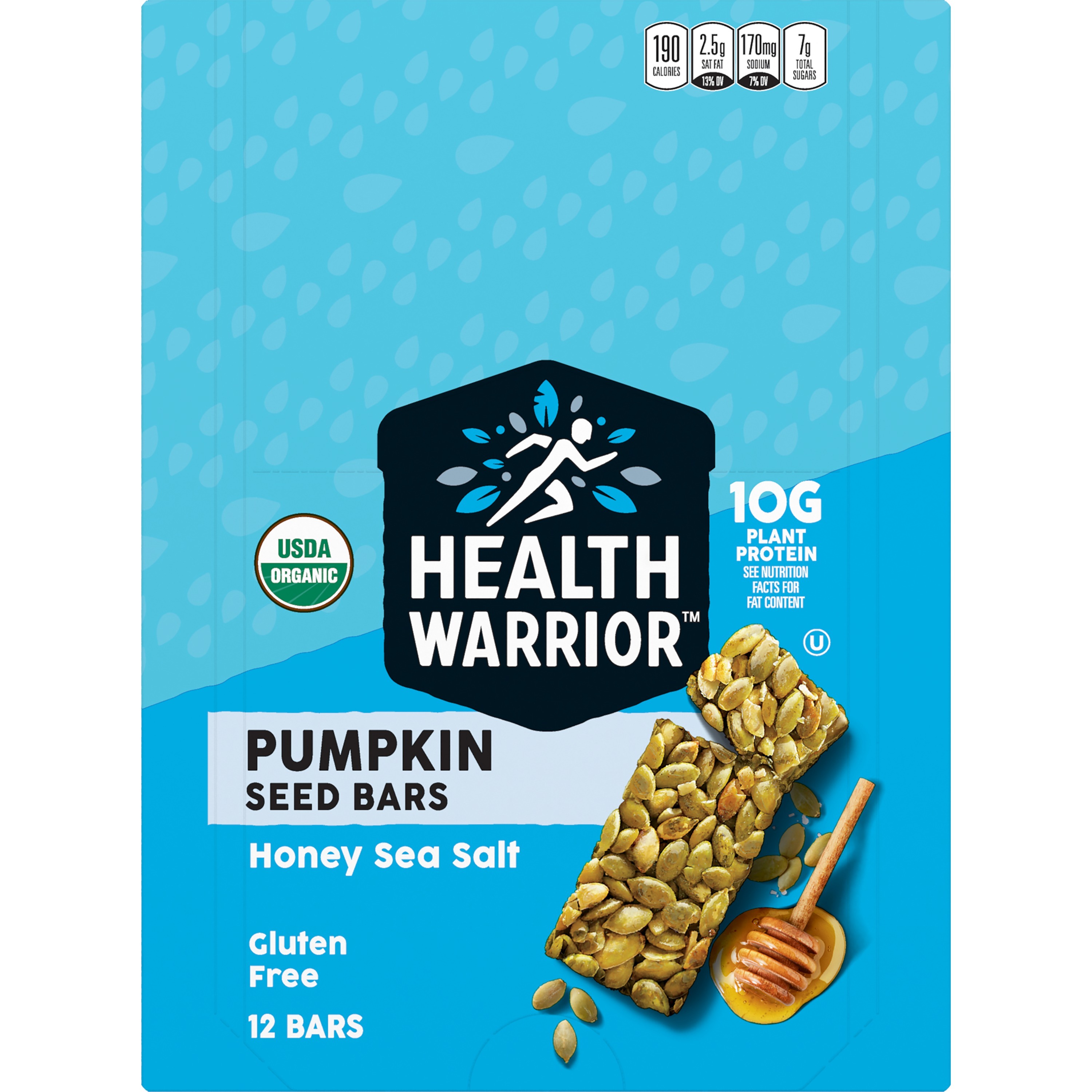 Health Warrior, Honey Sea Salt, Pumpkin Seed Protein Bar thumbnail
