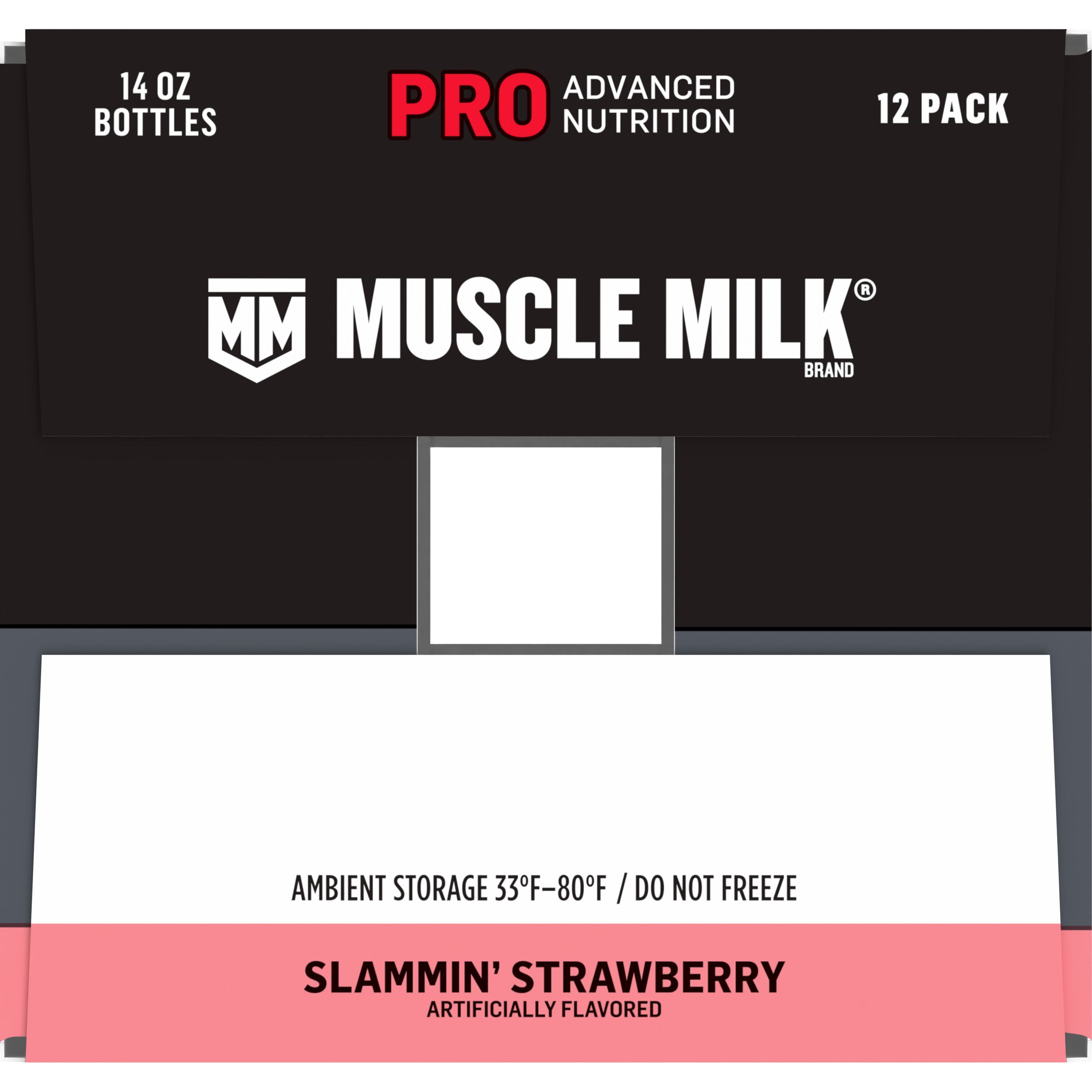 Muscle Milk, Pro Advanced Nutrition, Slammin' Strawberry Artificially Flavored, Protein Shake thumbnail