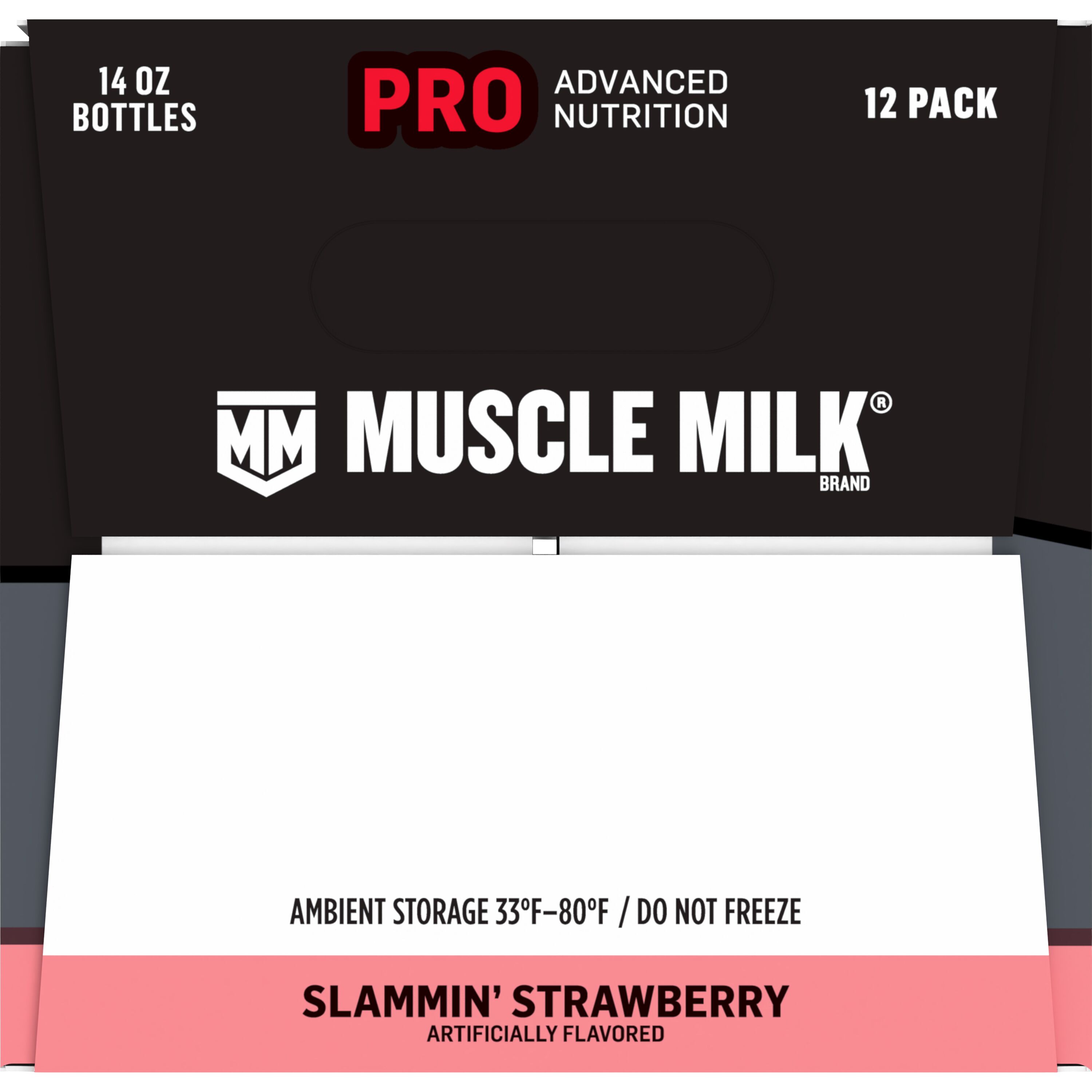 Muscle Milk, Pro Advanced Nutrition, Slammin' Strawberry Artificially Flavored, Protein Shake thumbnail