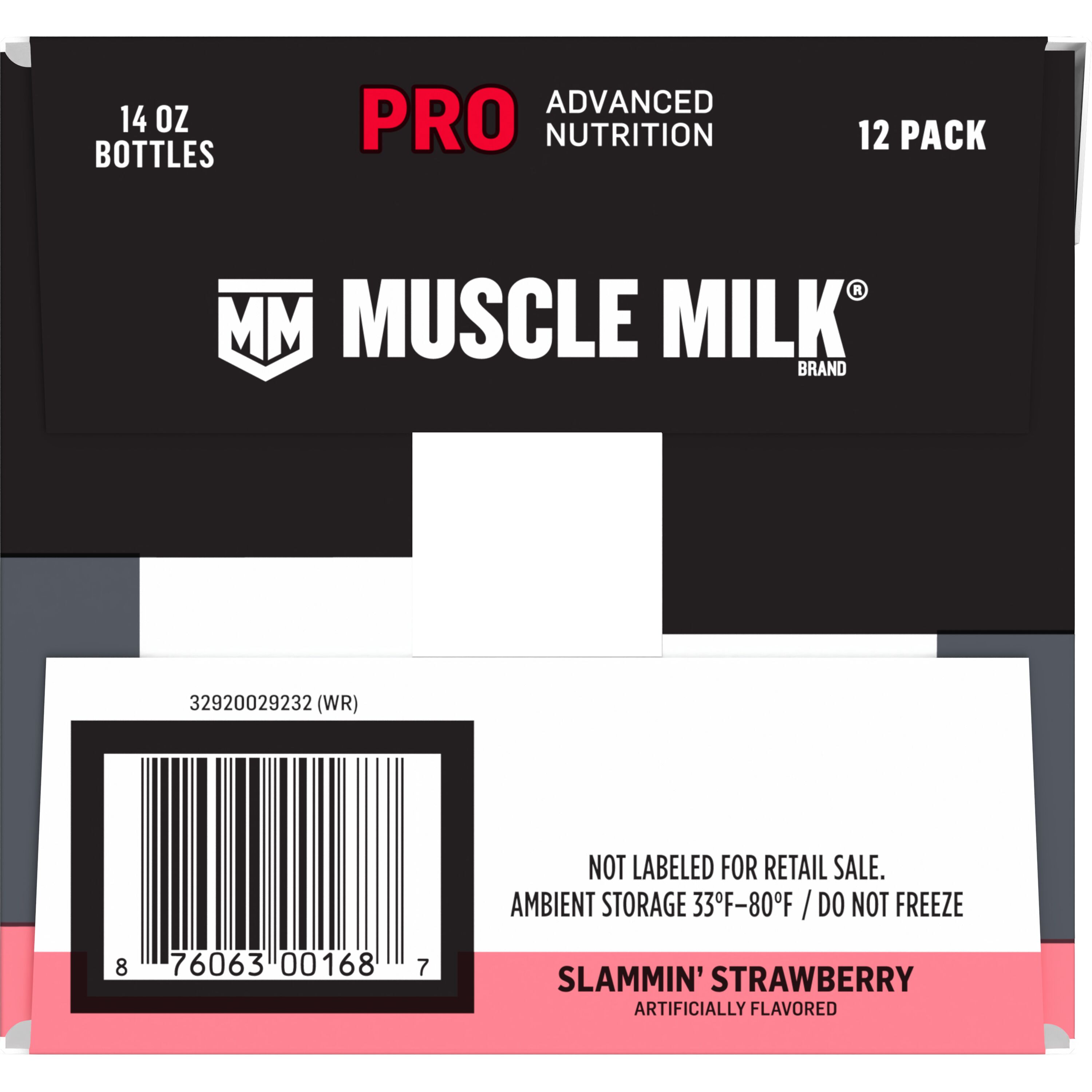 Muscle Milk, Pro Advanced Nutrition, Slammin' Strawberry Artificially Flavored, Protein Shake thumbnail