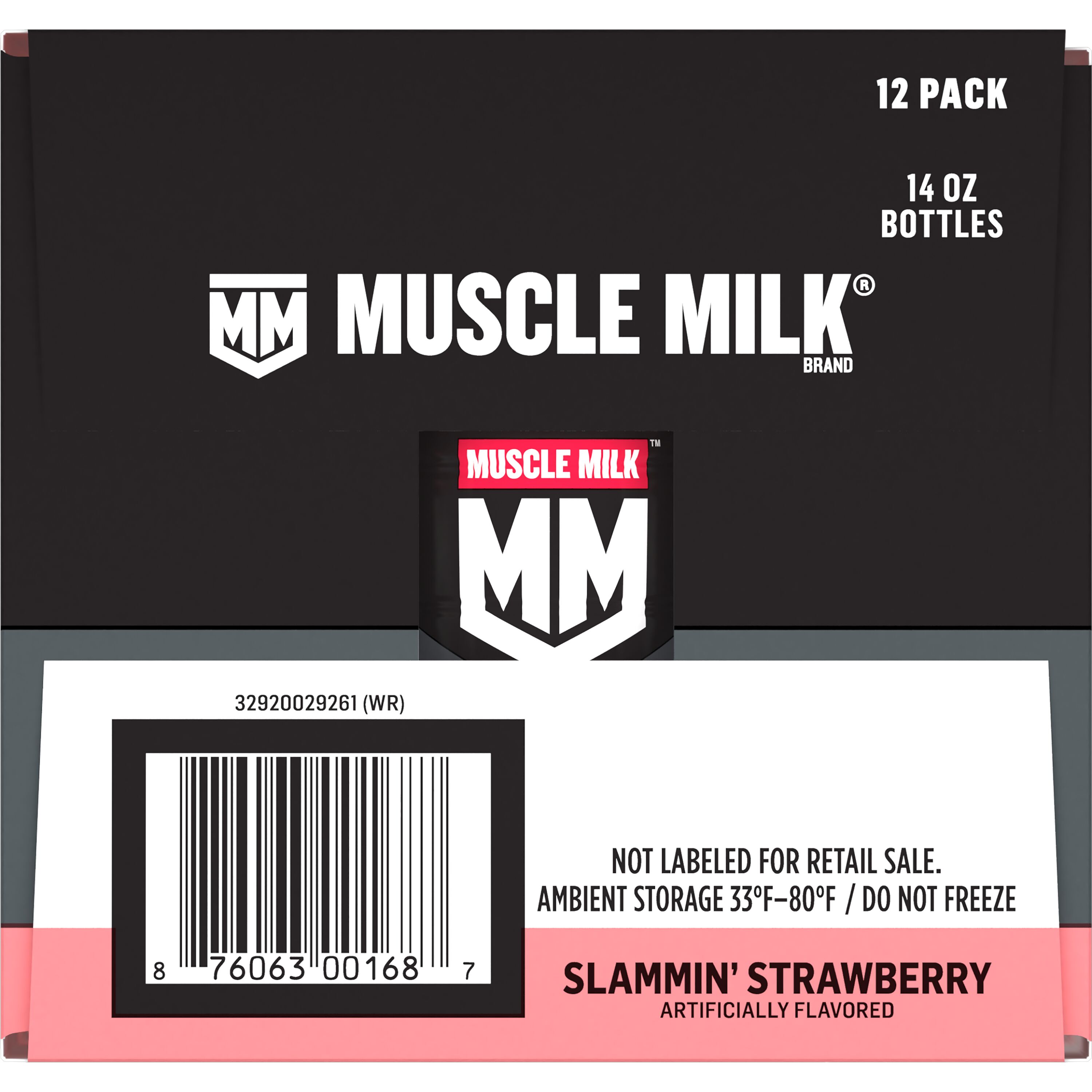 Muscle Milk, Pro Advanced Nutrition, Slammin' Strawberry Artificially Flavored, Non-Dairy Protein Shake thumbnail