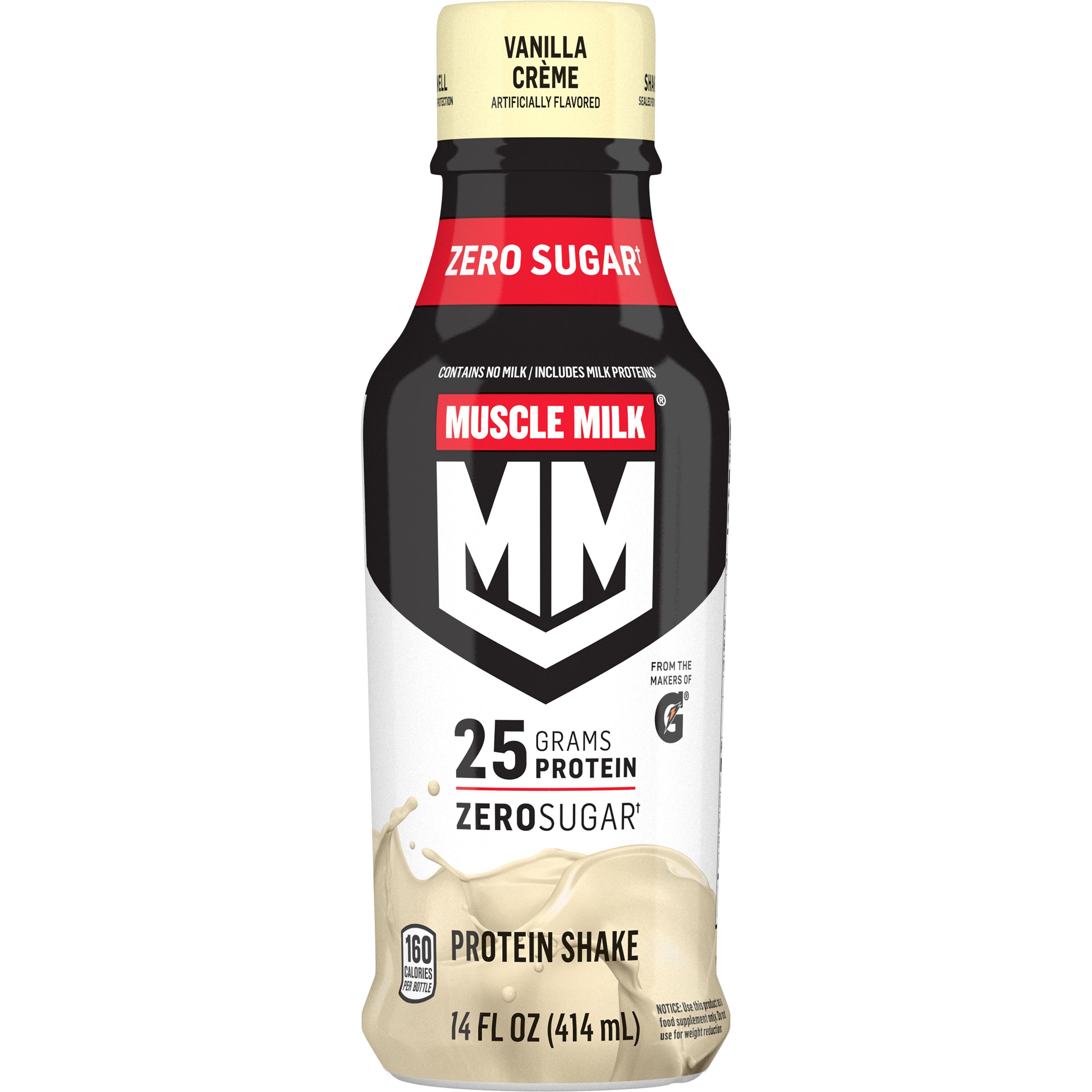 Muscle Milk, Zero Sugar, Genuine, Vanilla Crème Artificially Flavored, Protein Shake thumbnail