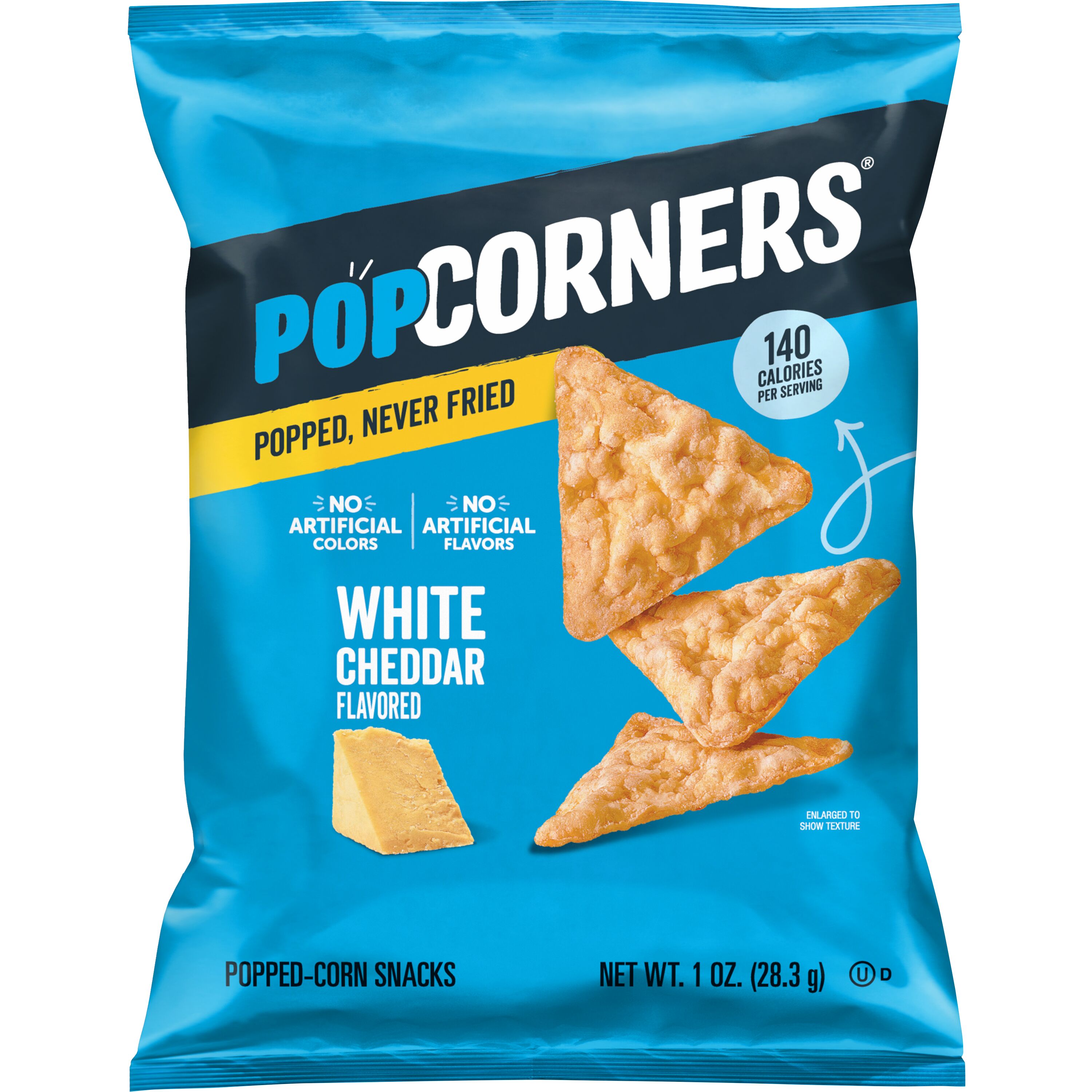 PopCorners, White Cheddar Flavored, Popped-Corn Snacks