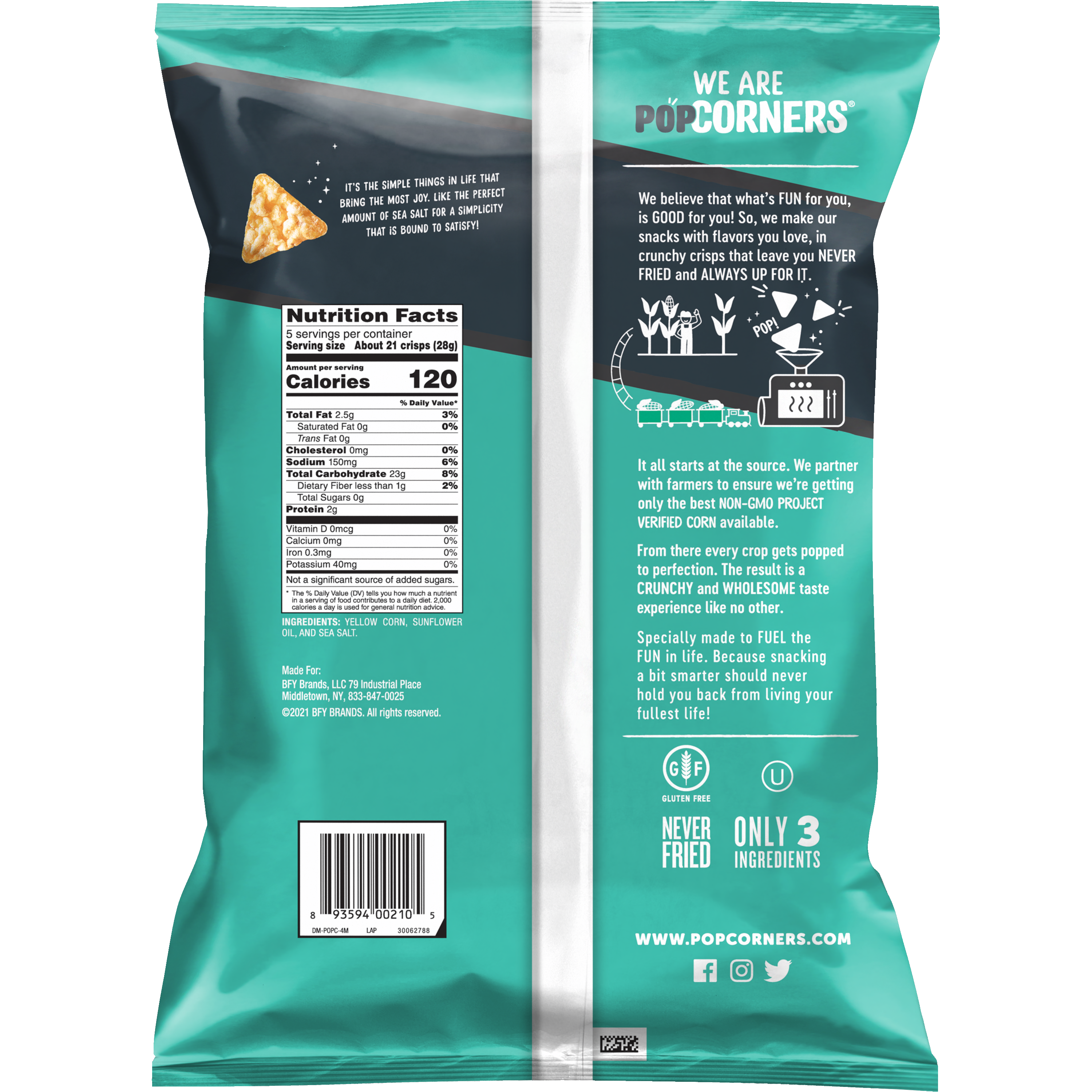 PopCorners, Sea Salt, Popped-Corn Snack thumbnail