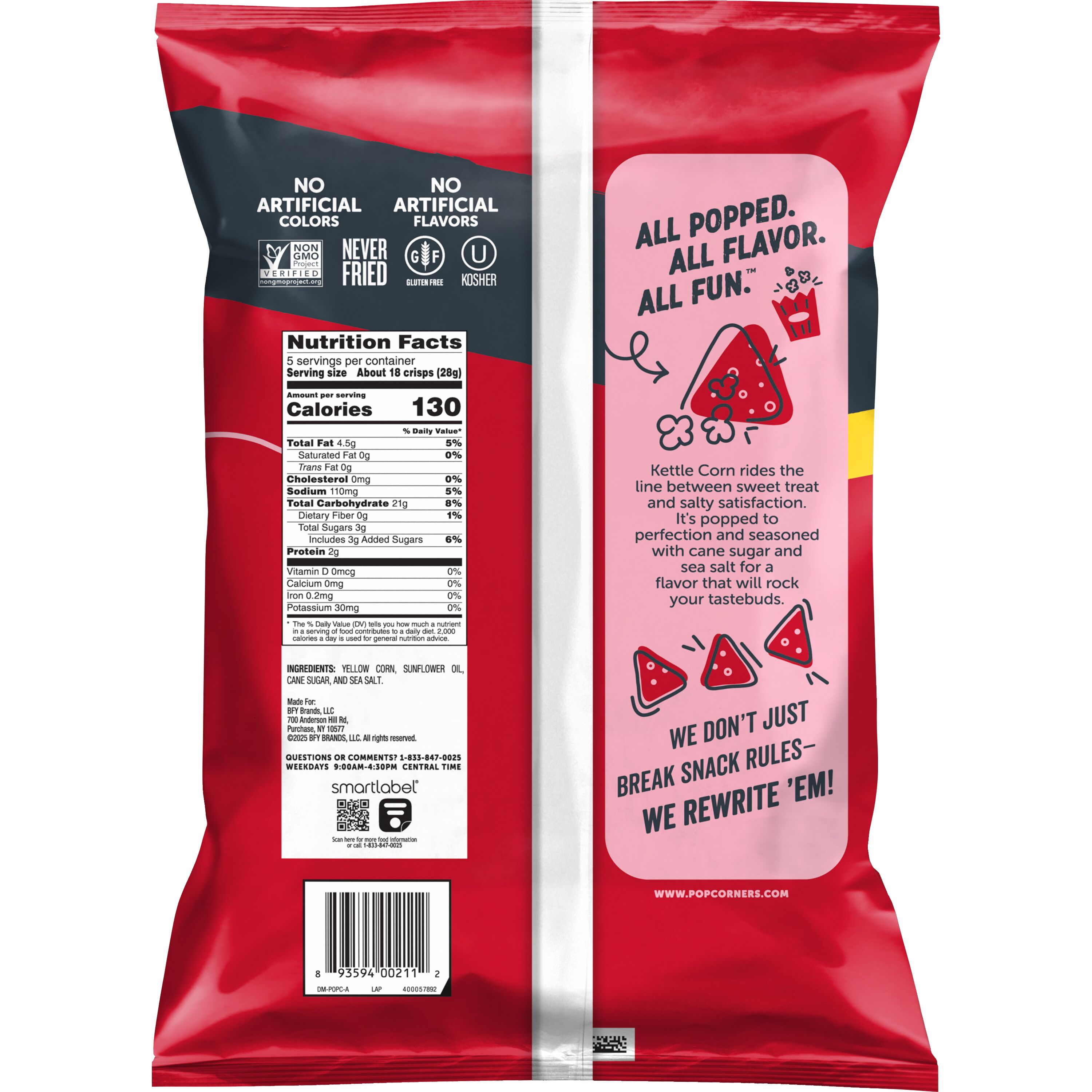 PopCorners, Sweet & Salty Kettle Corn, Popped-Corn Snacks thumbnail