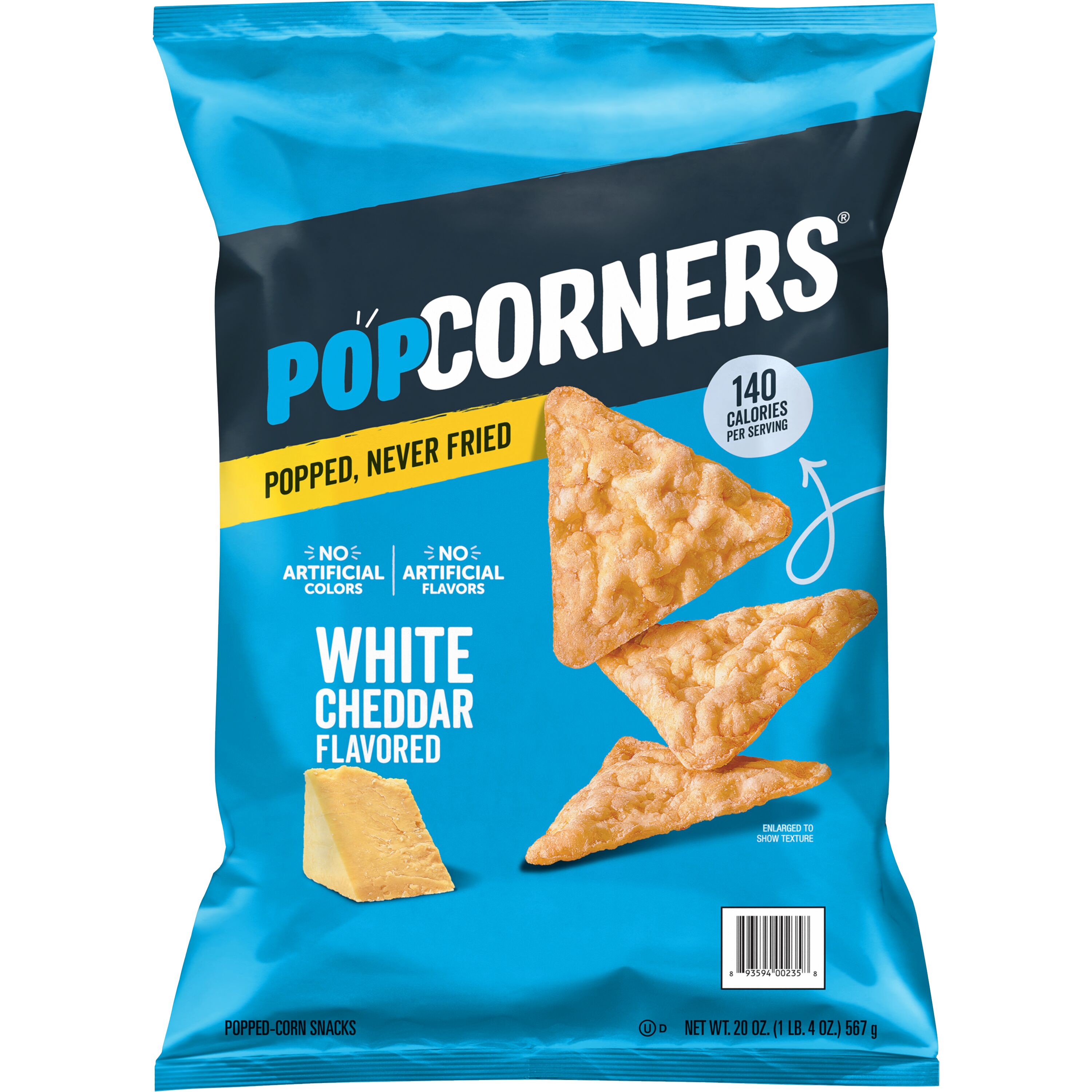 PopCorners, White Cheddar Flavored, Popped-Corn Snacks thumbnail
