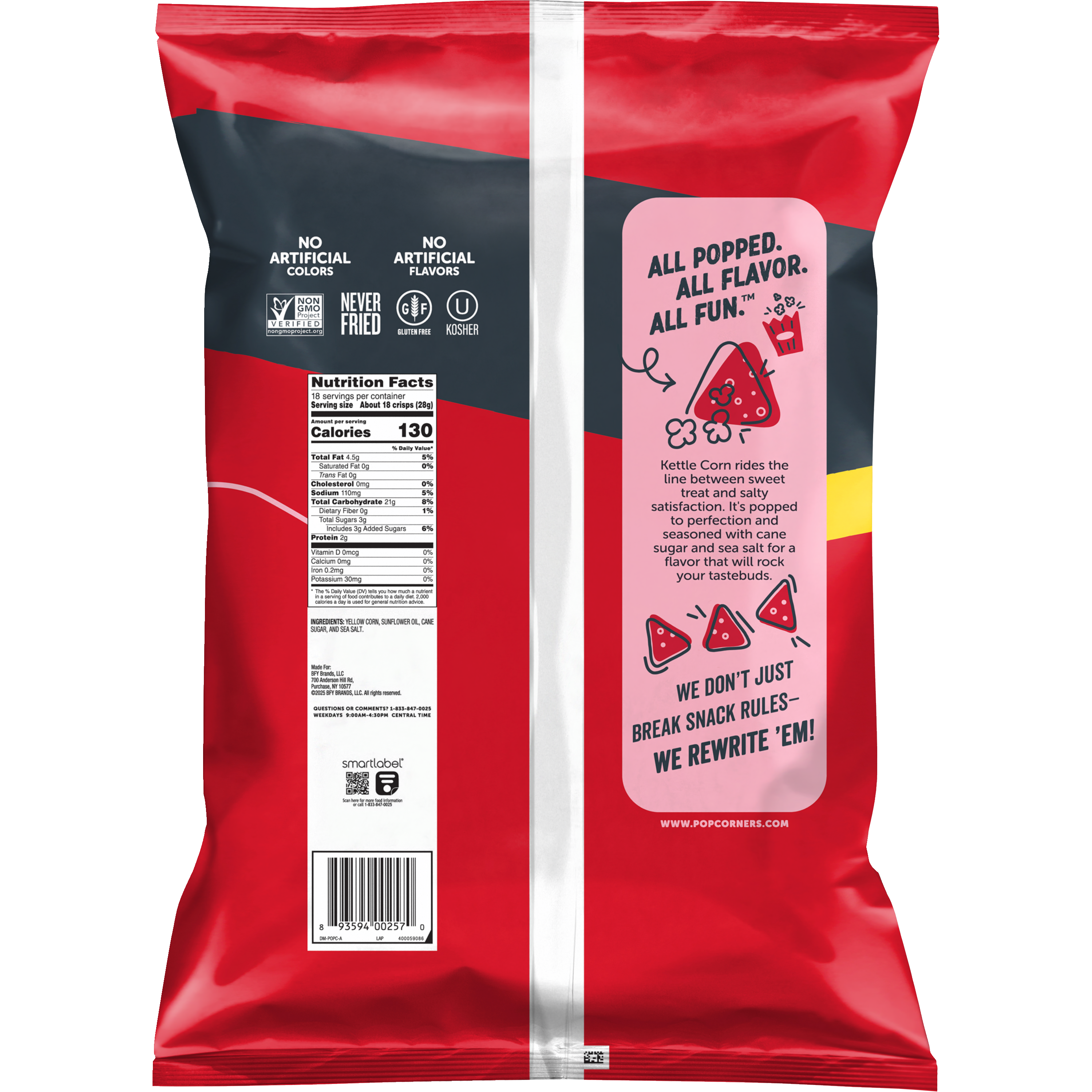 PopCorners, Sweet & Salty Kettle Corn, Popped-Corn Snacks thumbnail