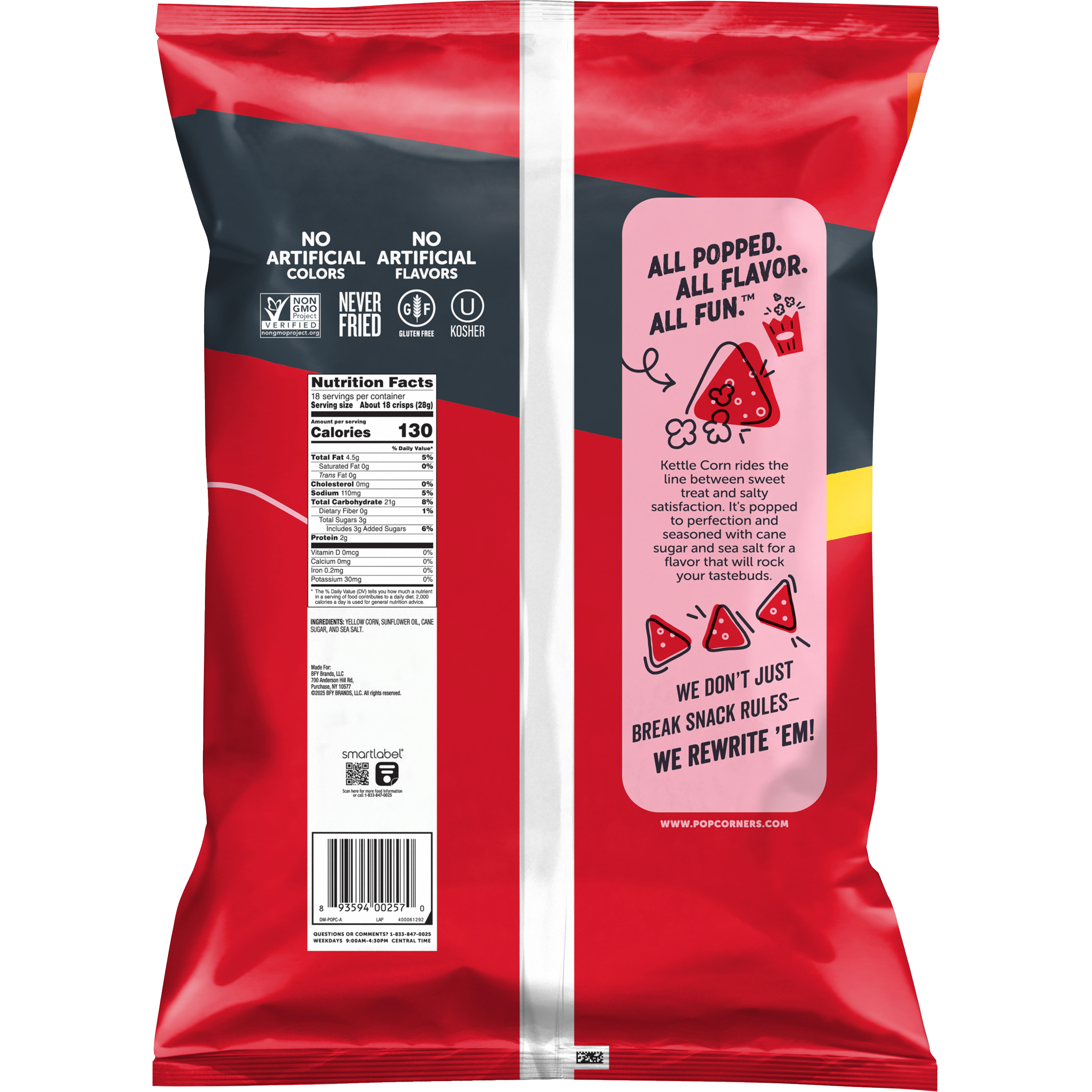 PopCorners, Sweet & Salty Kettle Corn, Popped-Corn Snacks thumbnail