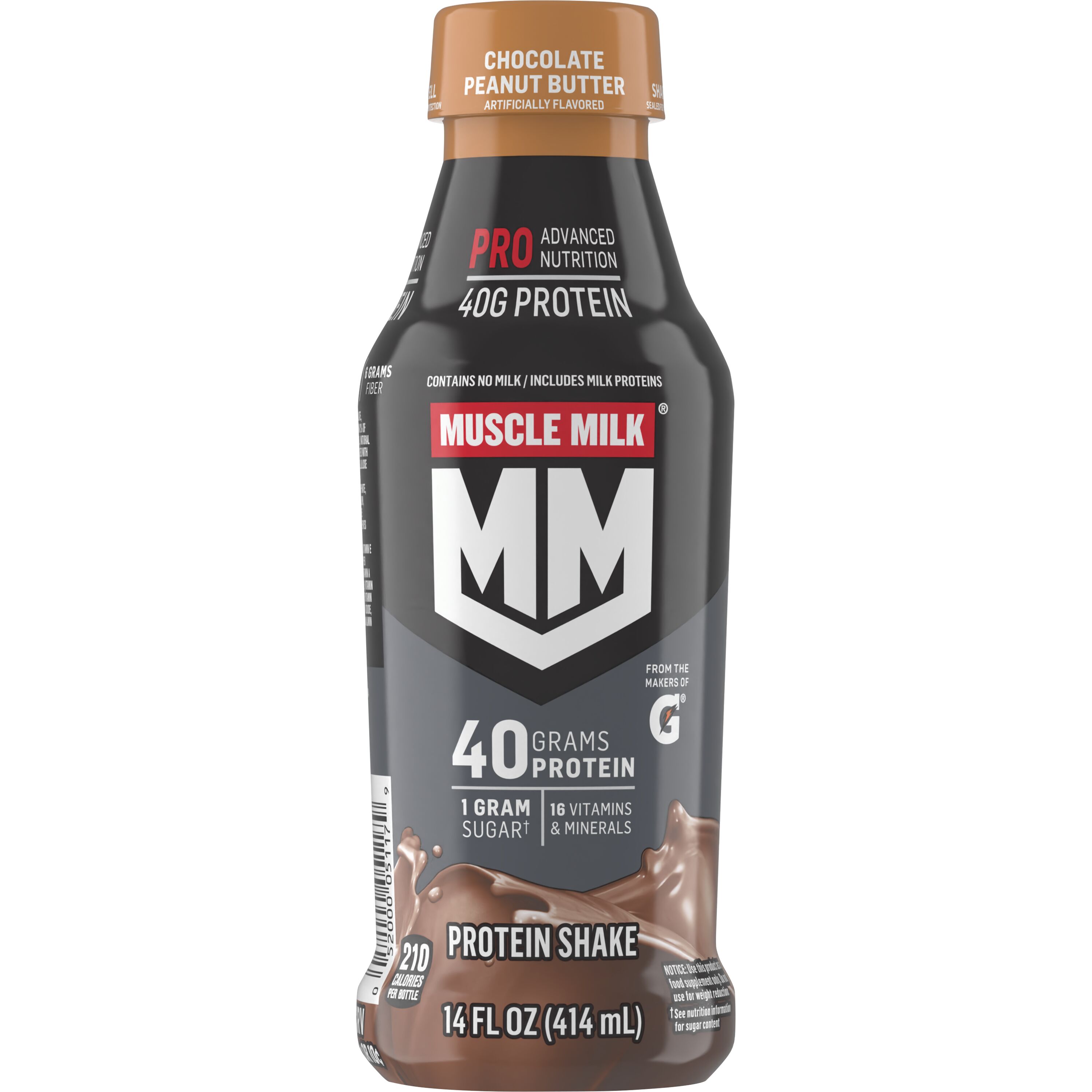 Muscle Milk, Pro Advanced Nutrition, Chocolate Peanut Butter Artificially Flavored, Protein Shake thumbnail