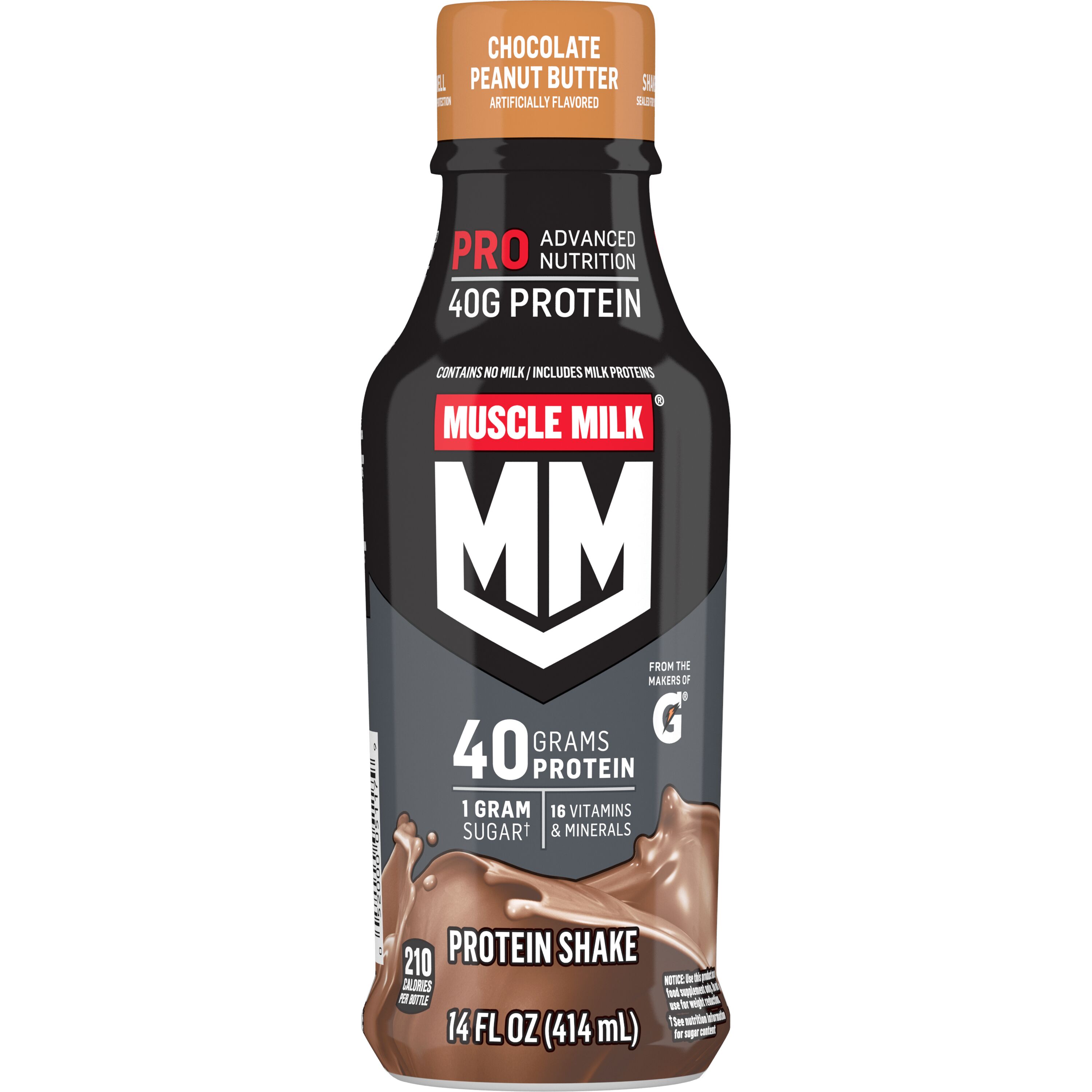 Muscle Milk, Pro Advanced Nutrition, Chocolate Peanut Butter Artificially Flavored, Protein Shake thumbnail