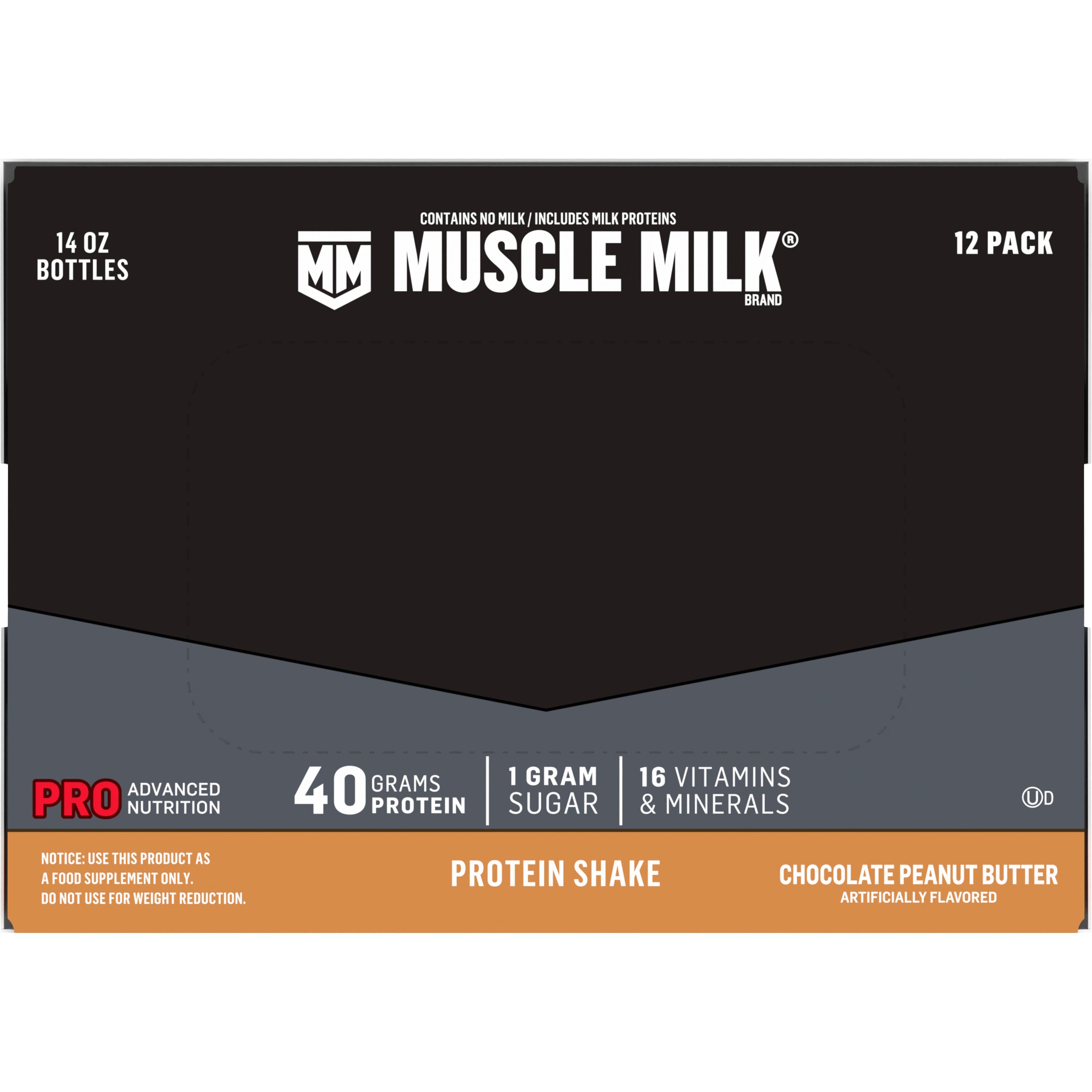 Muscle Milk, Pro Advanced Nutrition, Chocolate Peanut Butter Artificially Flavored, Protein Shake thumbnail