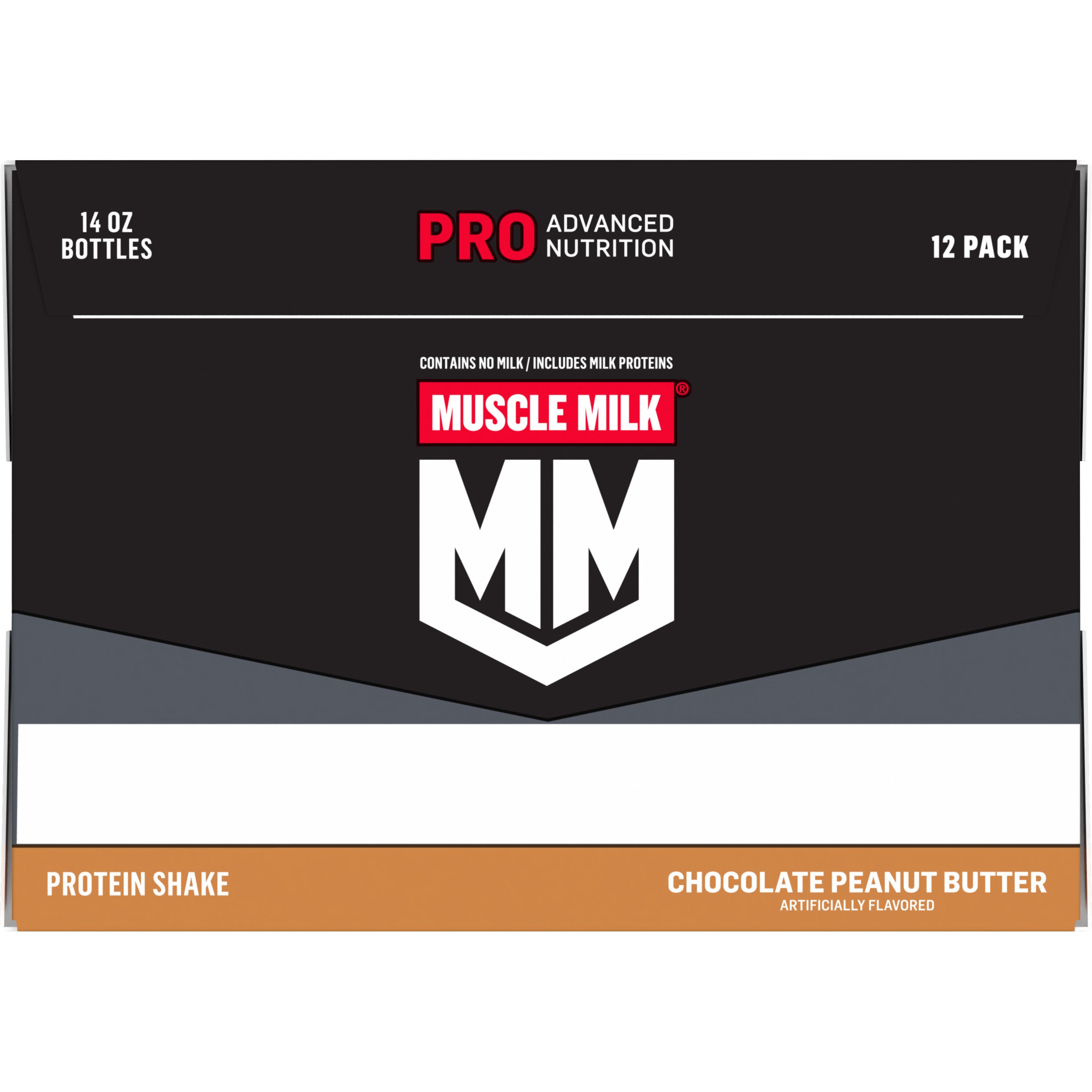Muscle Milk, Pro Advanced Nutrition, Chocolate Peanut Butter Artificially Flavored, Protein Shake thumbnail