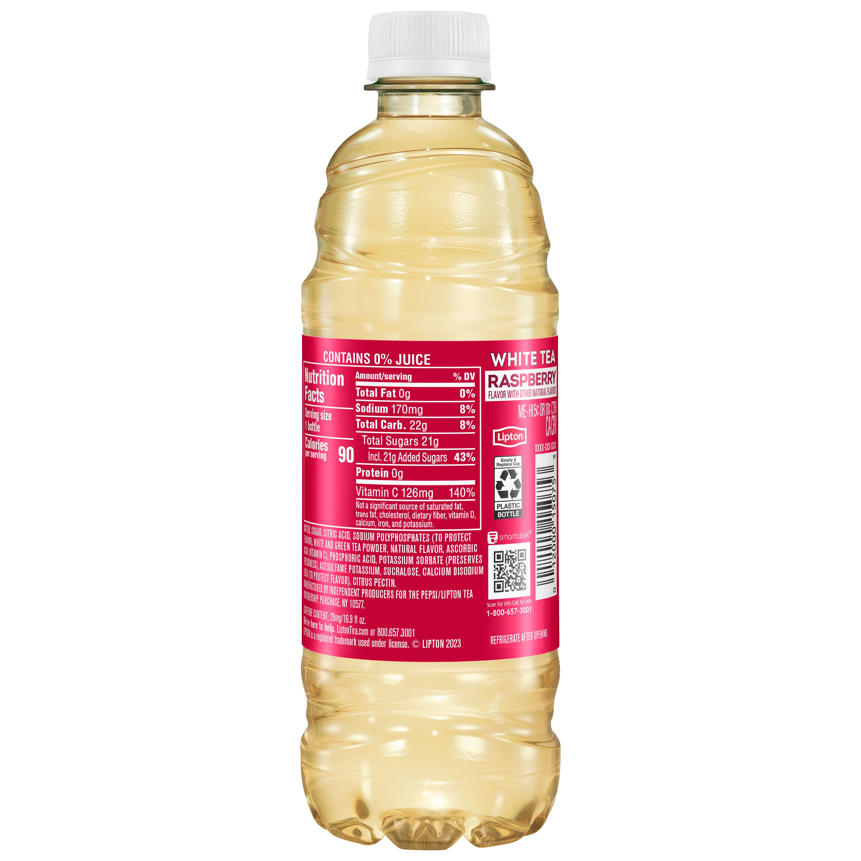 Lipton, Raspberry Flavor, White Tea thumbnail
