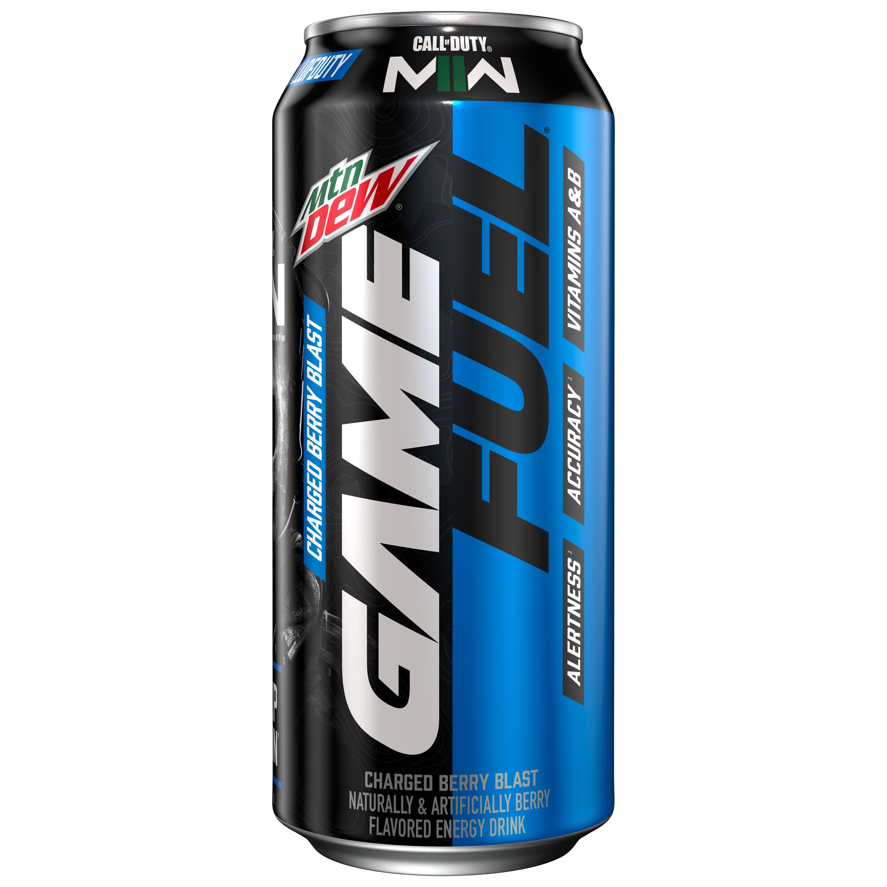 Mountain Dew, Game Fuel, Charged Berry Blast, Naturally & Artificially Berry Flavored Energy Drink