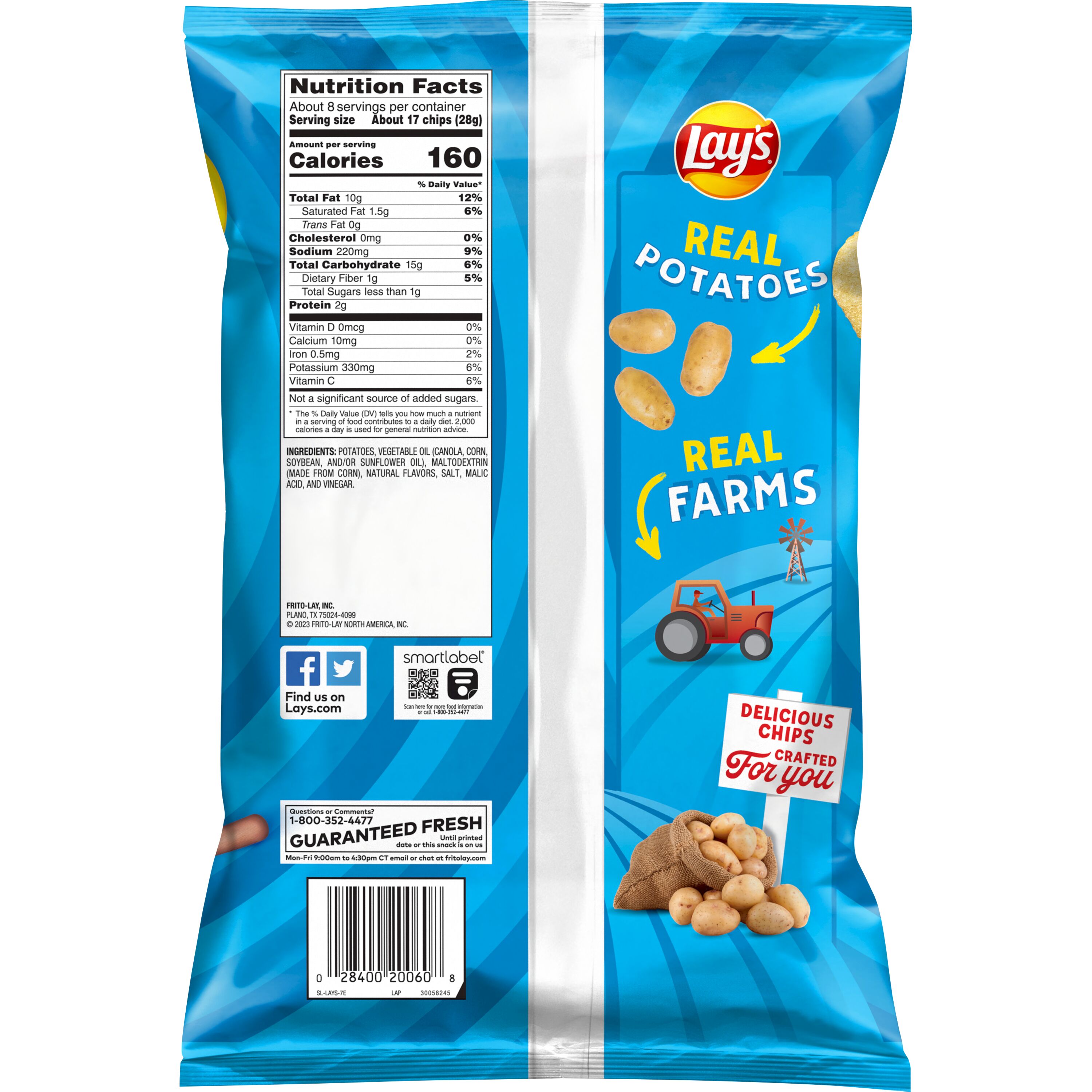 Lay's, Salt & Vinegar Flavored, Potato Chips thumbnail