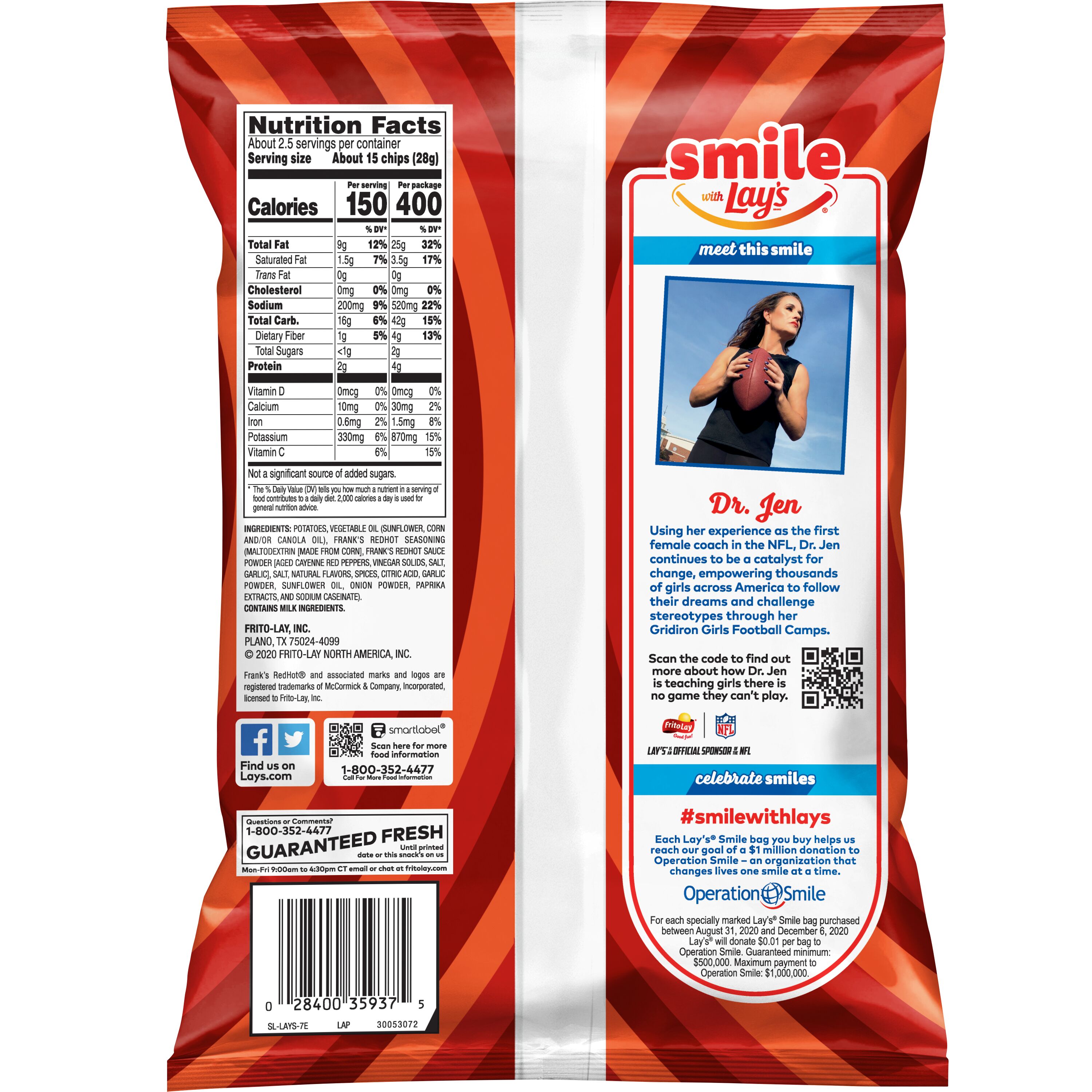 Lay's, Hot Sauce Flavored, Potato Chips thumbnail