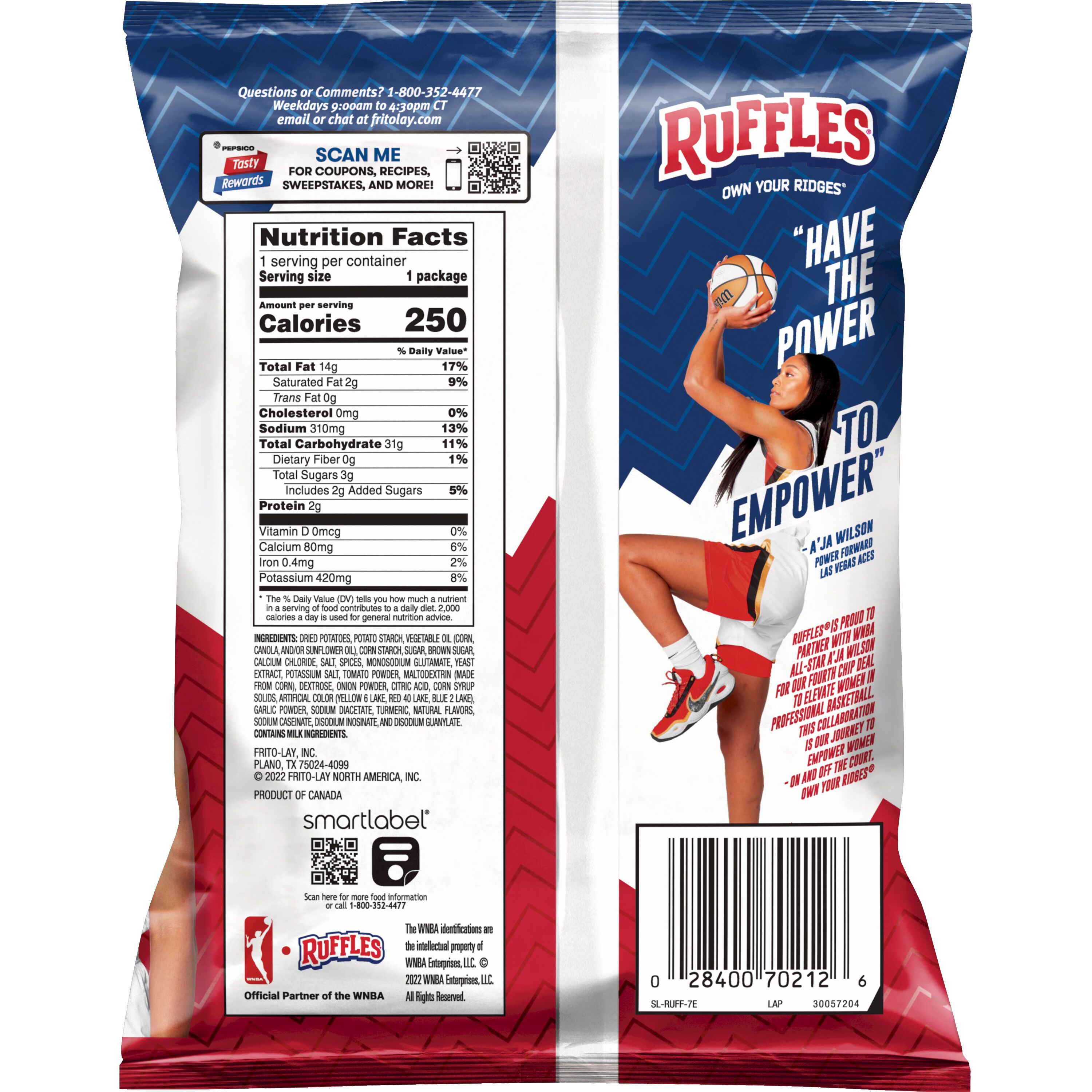 Ruffles, Ridge Twists, Smoky BBQ Flavored, Potato Snacks thumbnail
