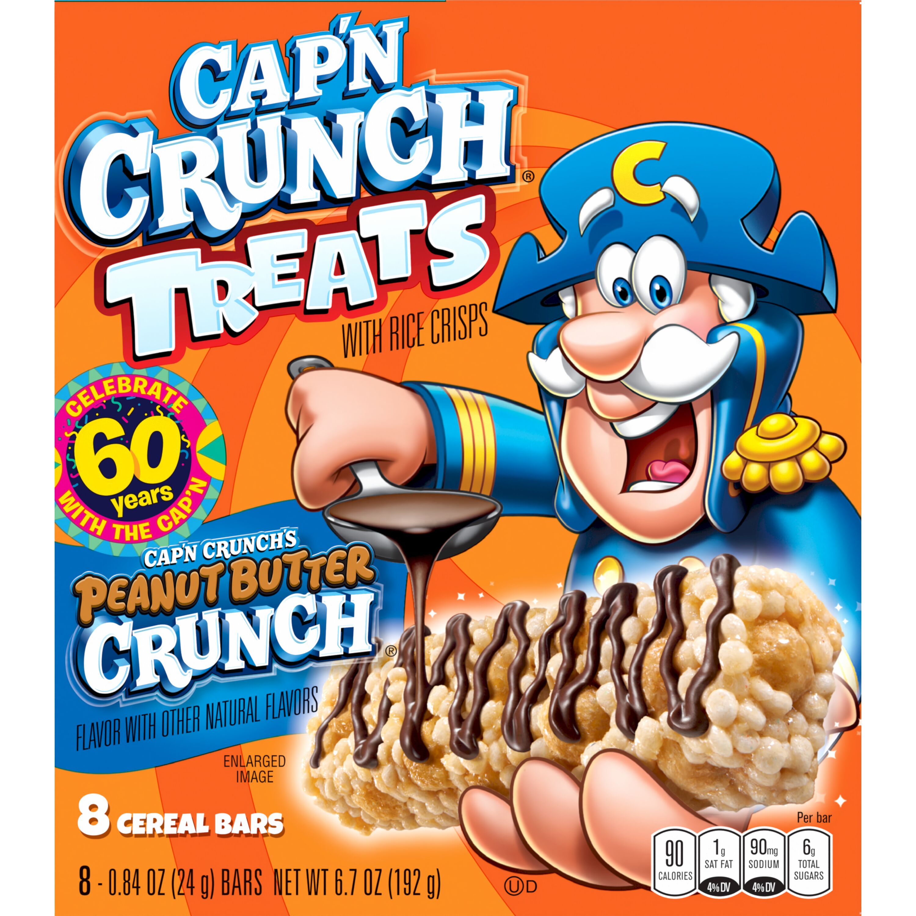 Cap'n Crunch, Treats, Peanut Butter Crunch Flavor, Cereal Bars