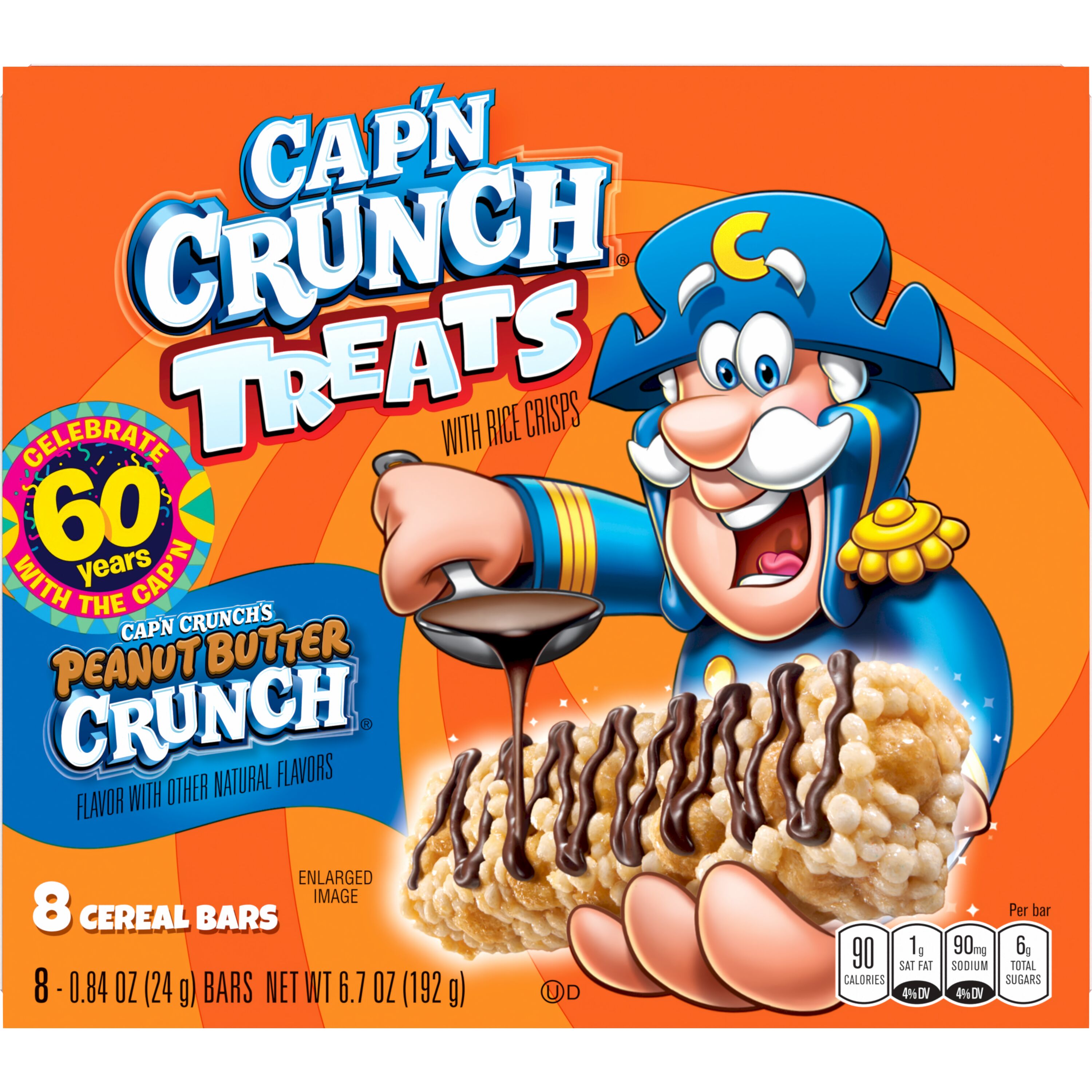 Cap'n Crunch, Treats, Peanut Butter Crunch Flavor, Cereal Bars thumbnail