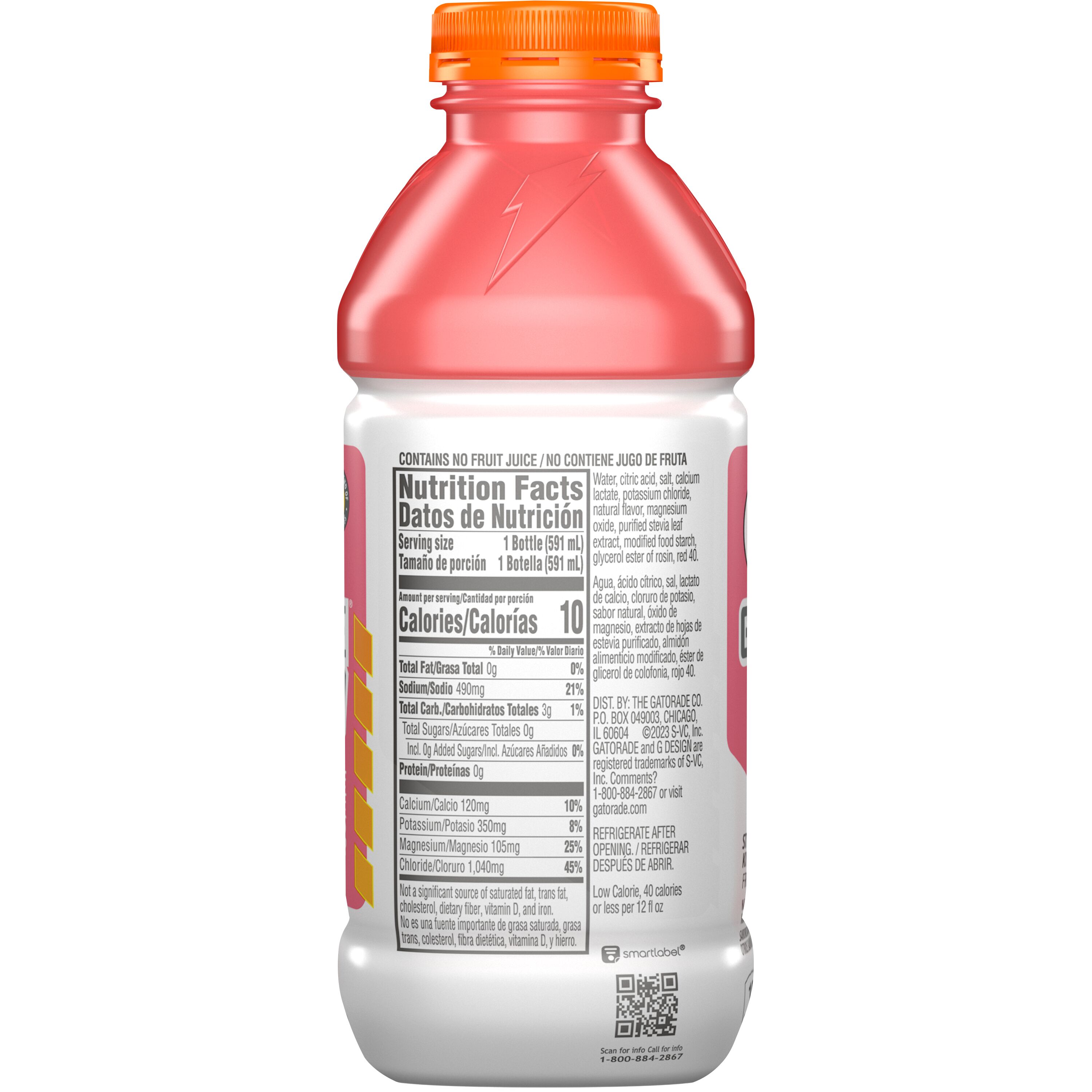 Gatorade, Gatorlyte, Zero, Strawberry Kiwi Flavored, Zero Sugar Electrolyte Beverage thumbnail
